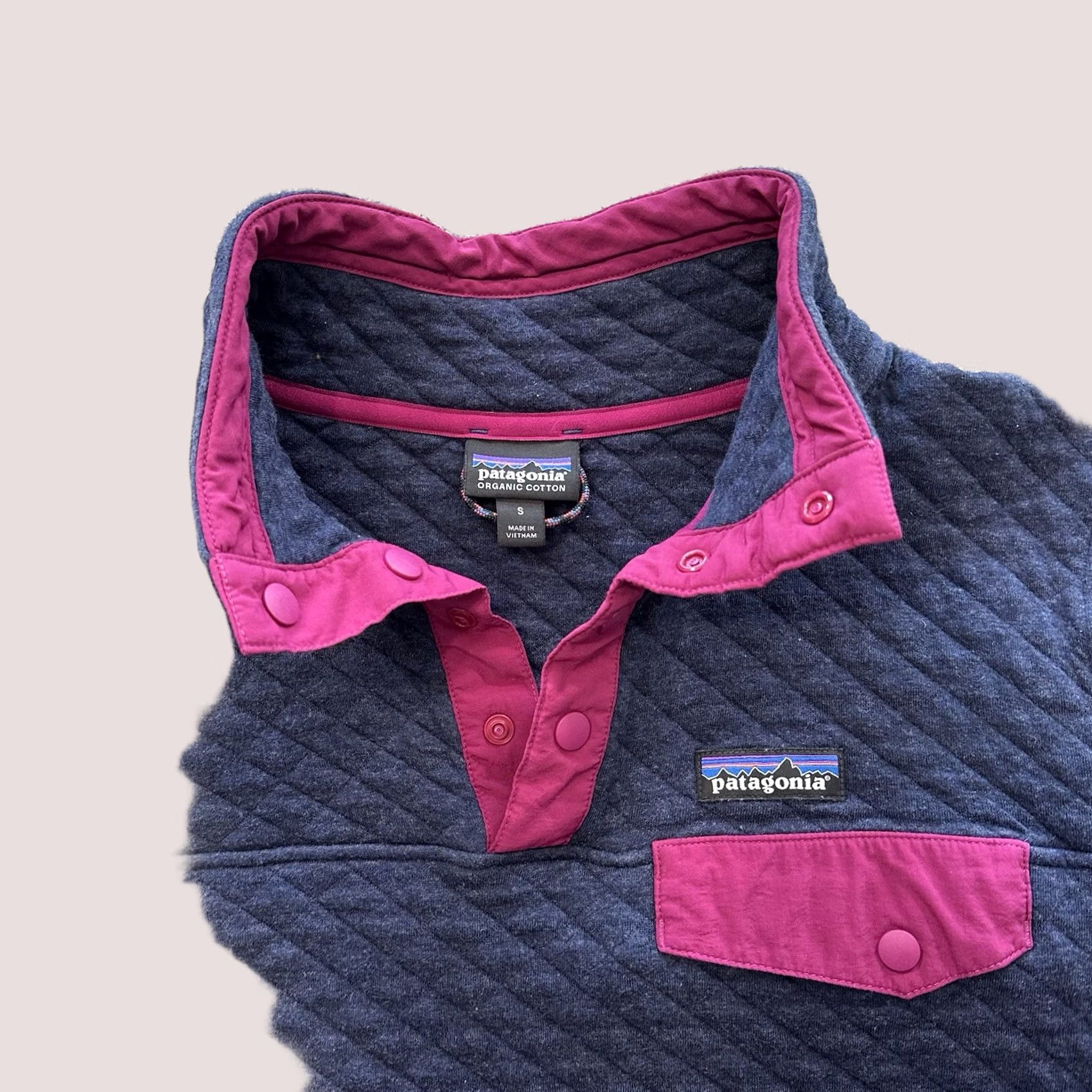 Patagonia Patagonia Pullover Sweatshirt | Patagonia Sweater | S | Blue | Cotton | Snap | Long Sleeve | Women’s Size S / US 4 / IT 40 - 1 Thumbnail