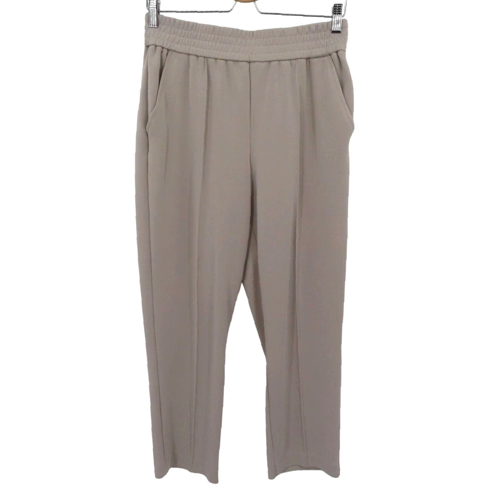 Vintage Mason DAmelie Pants Womens Medium Pull On Stretch Waistband Beige Pleated Front Size 32" / US 10 / IT 46 - 2 Thumbnail
