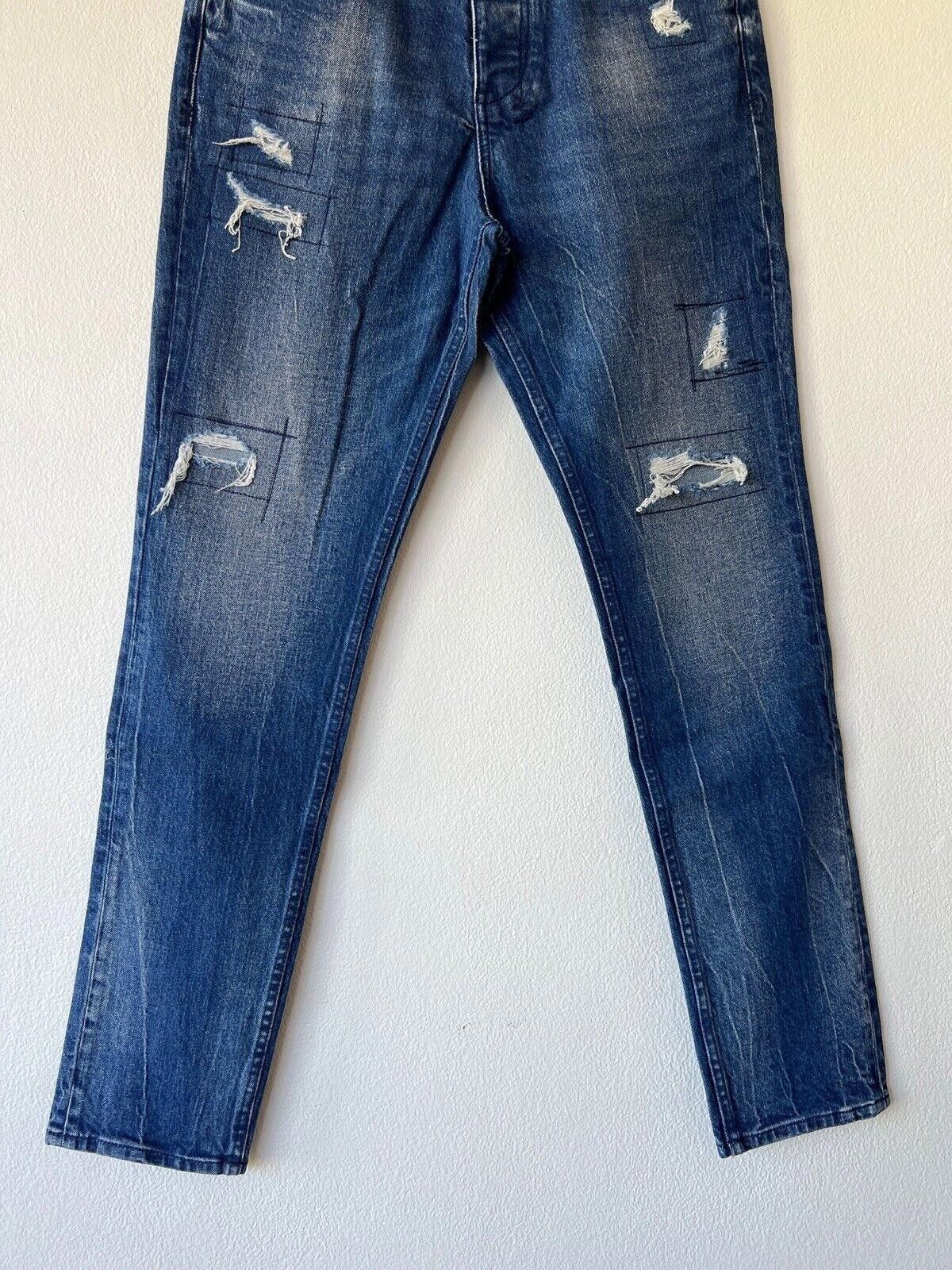 Ksubi new Ksubi mens denim jean slim 32 blue wolfgang glory Size US 32 / EU 48 - 3 Thumbnail