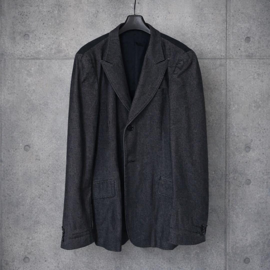 Yohji Yamamoto Yohji Yamamoto Homme - Black Panelled Denim Jacket Blazer Size US XL / EU 56 / 4 - 3 Thumbnail