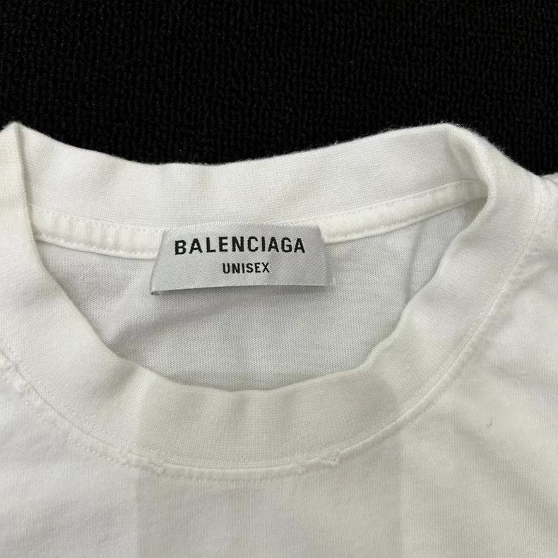 Balenciaga Balenciaga Short-sleeved shirt with handwritten white logo Size US S / EU 44-46 / 1 - 4 Thumbnail
