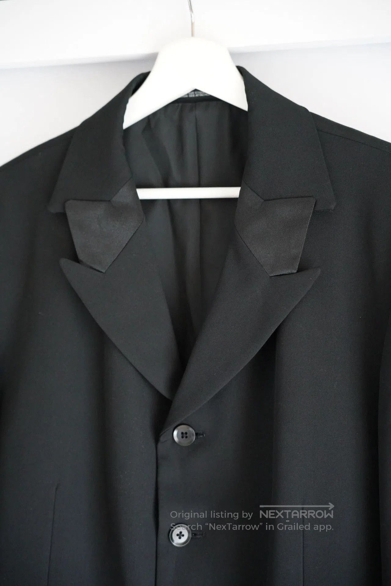 Yohji Yamamoto Yohji Yamamoto Black Wool Suit Jacket. Size US L / EU 52-54 / 3 - 3 Thumbnail