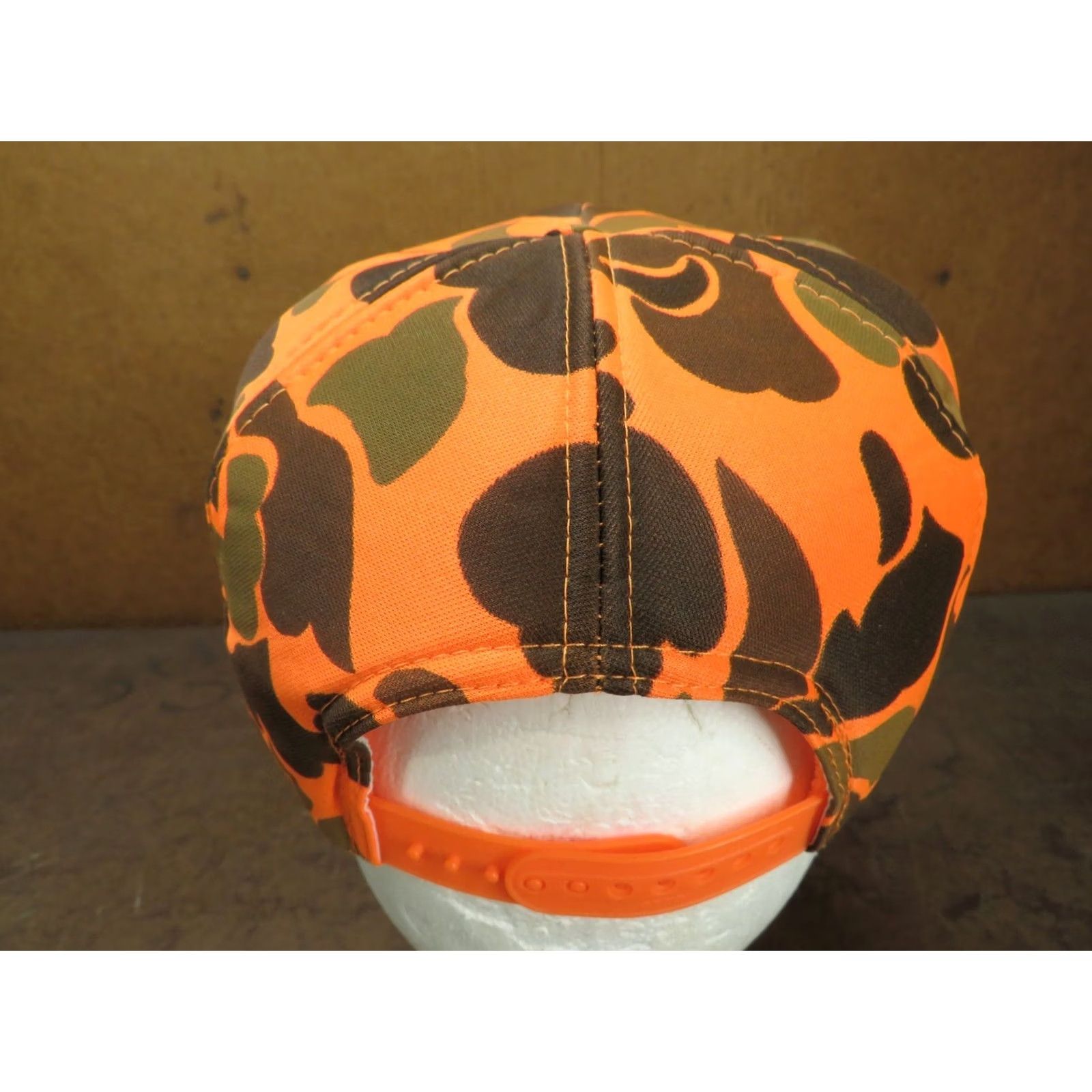 Vintage Sprint Phone Advertising Orange Camo Deer Hunting Vintage Snapback Hat Size ONE SIZE - 3 Thumbnail