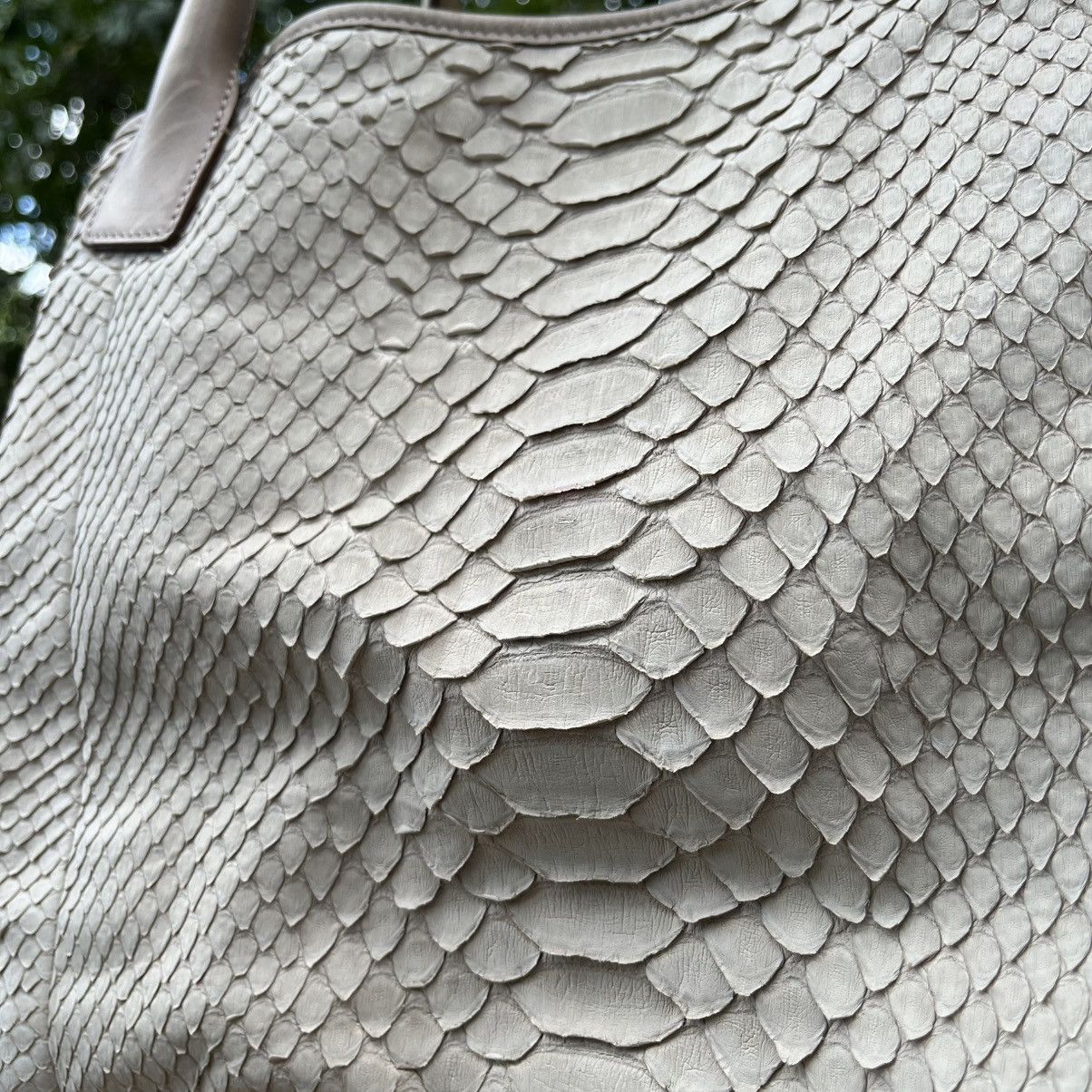 Brunello Cucinelli Brunello Cucinelli Snakeskin-Textured Leather Tote Bag Size ONE SIZE - 9 Thumbnail