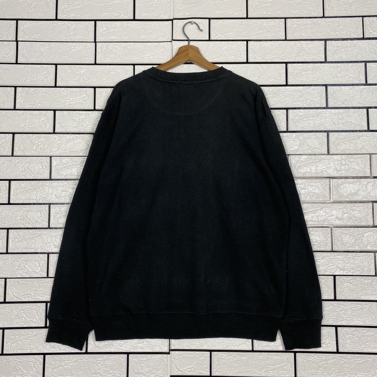 Japanese Brand 📌Vintage Sweatshirt Bay-Leaf Overprint Punk Design Size US L / EU 52-54 / 3 - 9 Thumbnail
