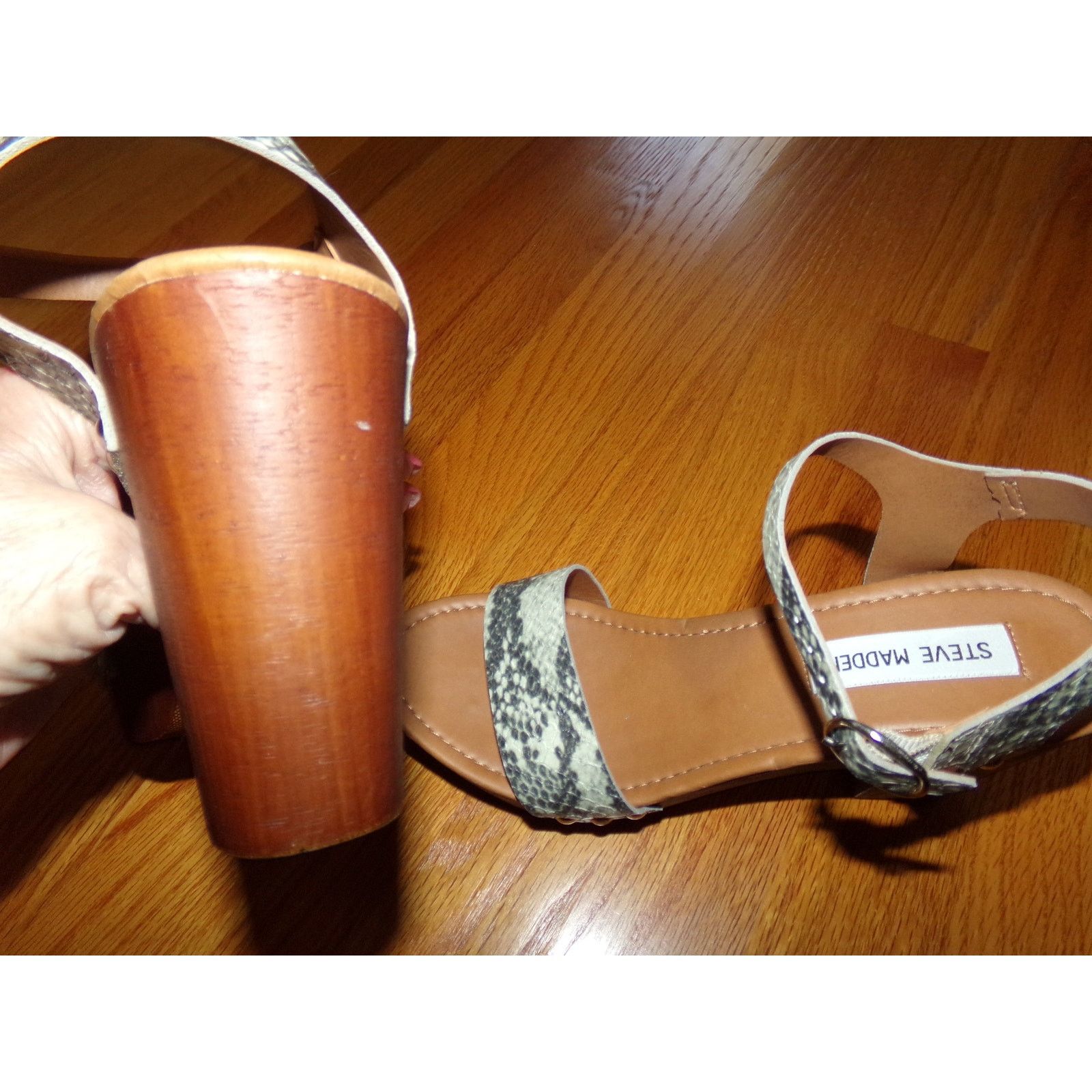 Steve Madden Steve Madden Luna retro wooden sole platform sandals 7 EUC Size US 7 / IT 37 - 5 Thumbnail