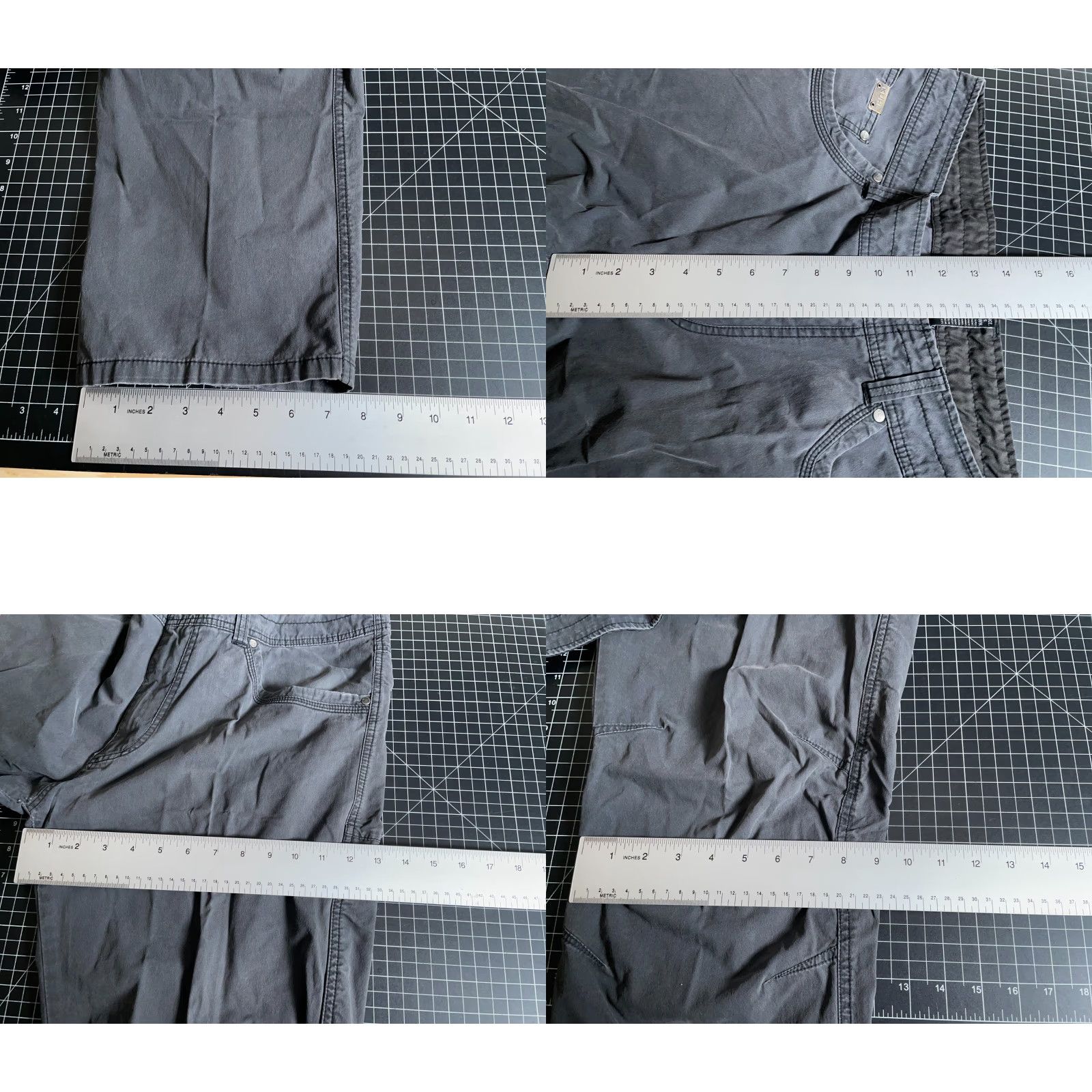 Vintage Kuhl Revolvr Pants Men's 36 x 32 Dark Gray Vintage Patina Dye 5232 (with flaw) Size US 36 / EU 52 - 8 Thumbnail