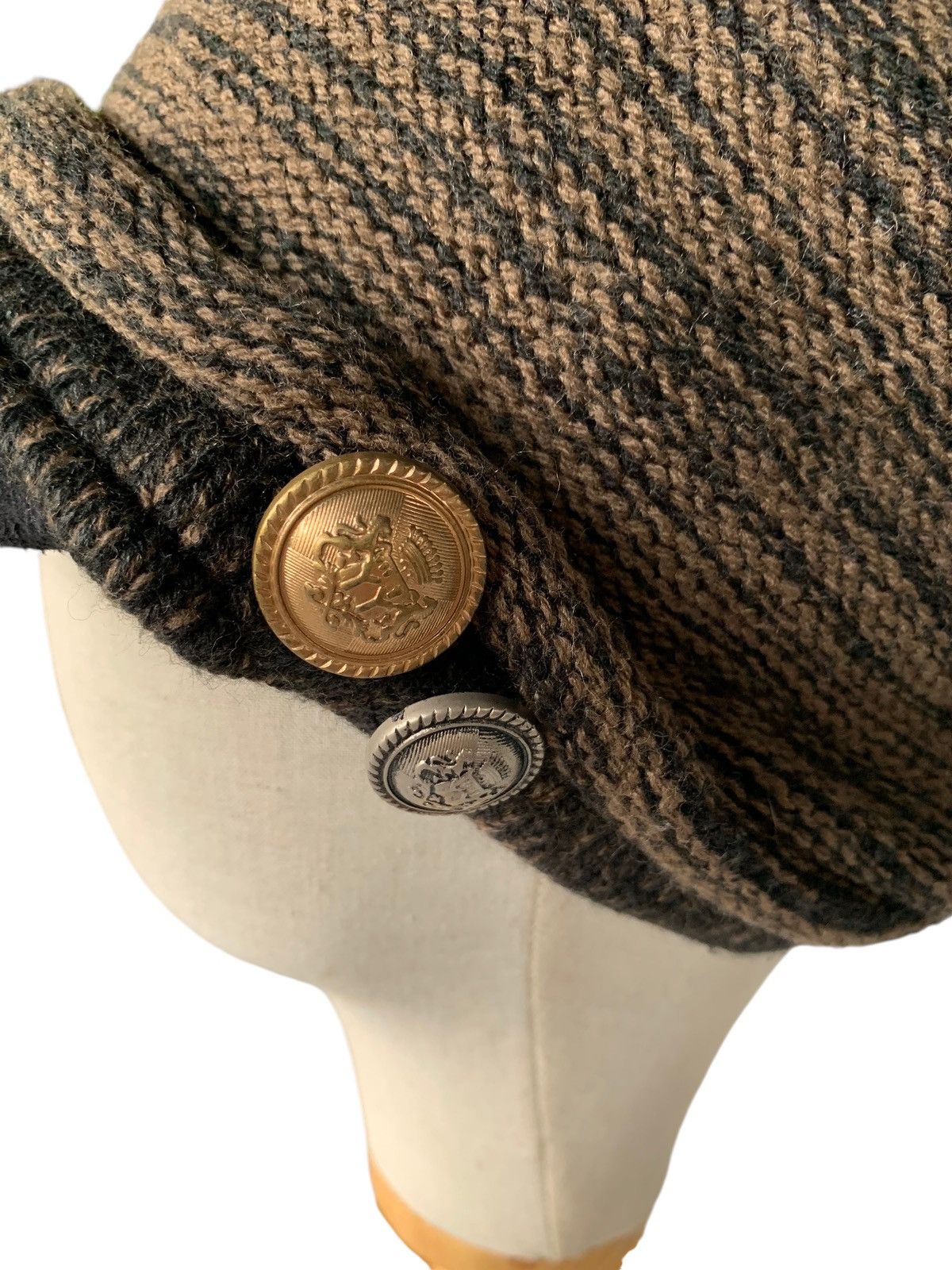 14th Addiction × Japanese Brand × Le Grande Bleu (L.G.B.) Punk Bondage Style slouchy Knit Hats Size ONE SIZE - 9 Thumbnail