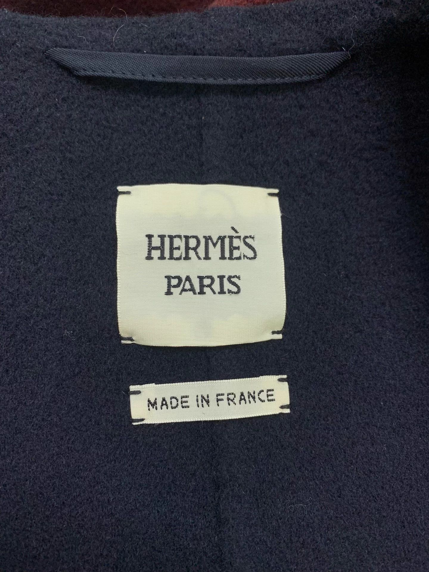 Hermes Hermes 2-tone double-faced cashmere coat 36 new Size XS / US 0-2 / IT 36-38 - 4 Thumbnail