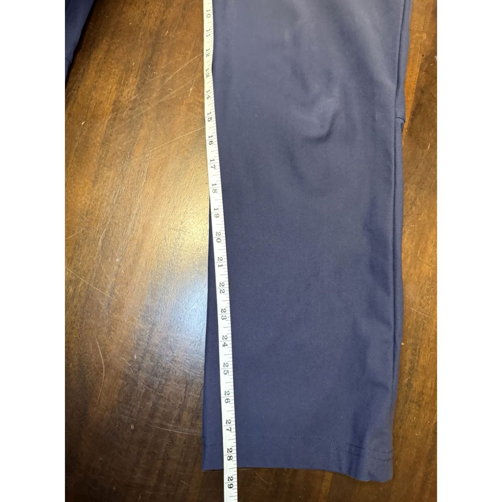 Lululemon Lululemon Mens Blue Pant Atheisure Golf Work Chino 34x28 Polyester Spandex Zip Button Pants Mens Blue 34 Inseam 28 Size US 34 / EU 50 - 6 Thumbnail