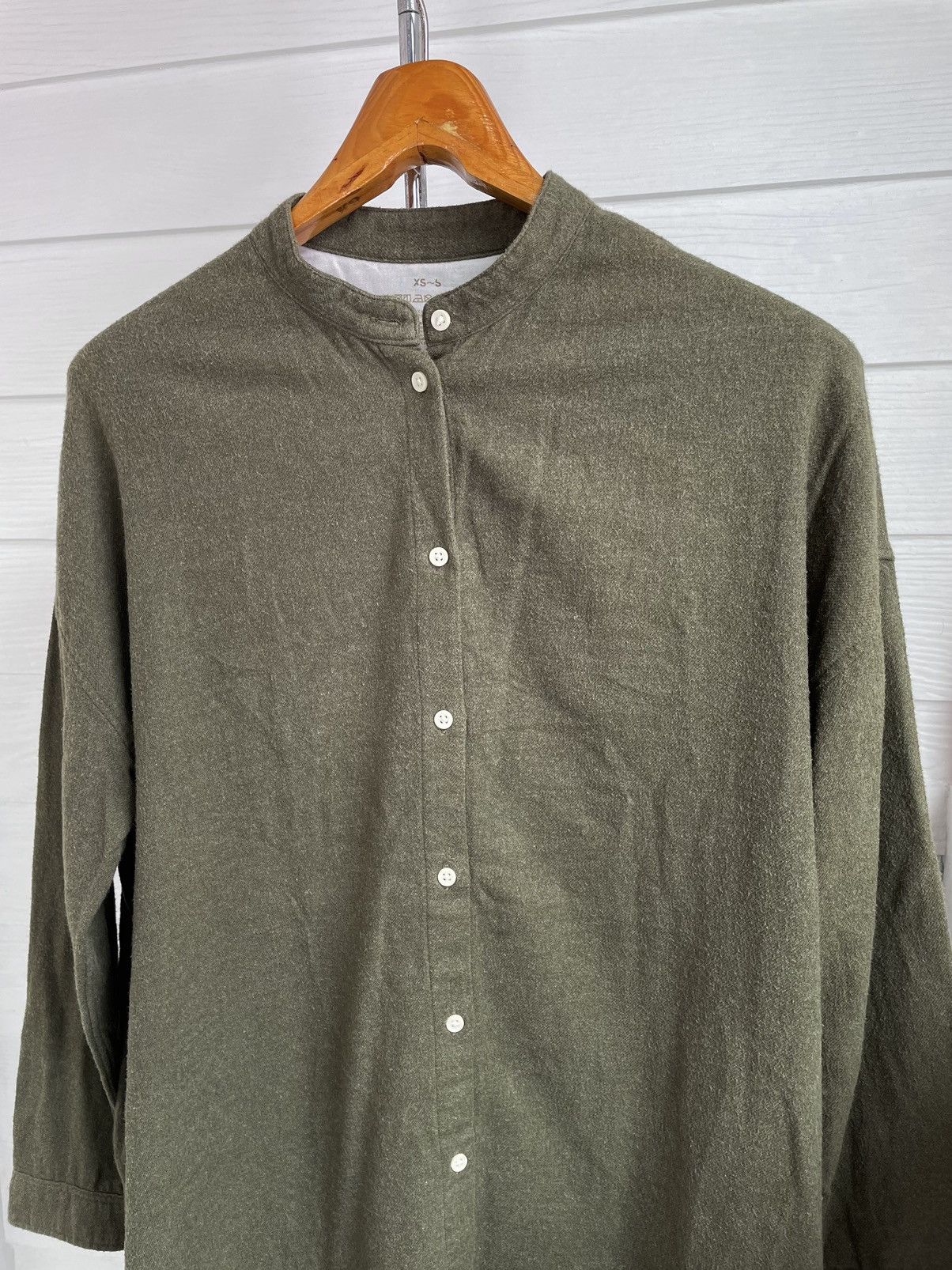 Japanese Brand × Muji × Vintage MUJI GREEN SHIRT DRESS Size XL / US 12-14 / IT 48-50 - 2 Thumbnail