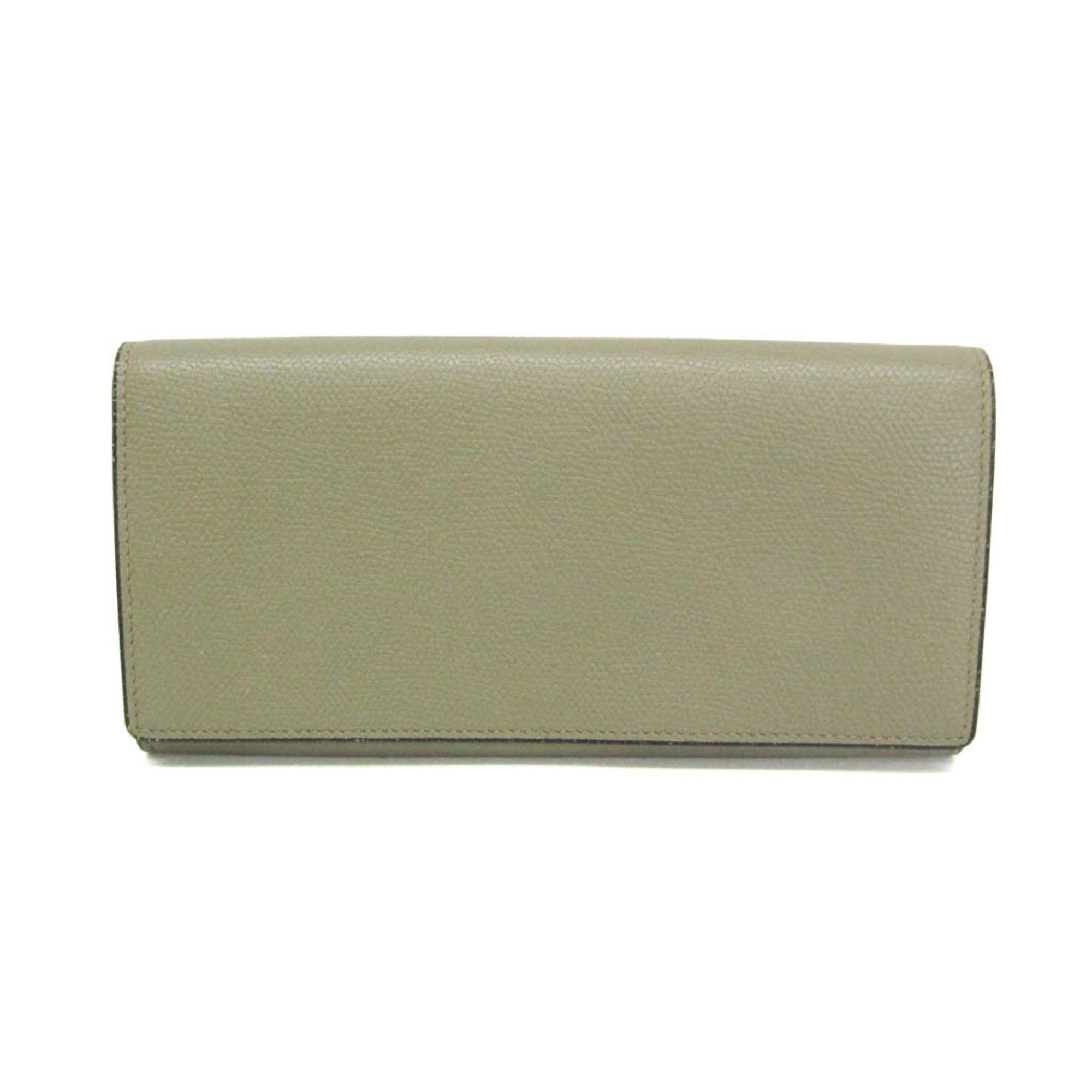 Valextra Valextra Women's Leather Long Wallet (bi-fold) Green Size ONE SIZE - 1 Thumbnail