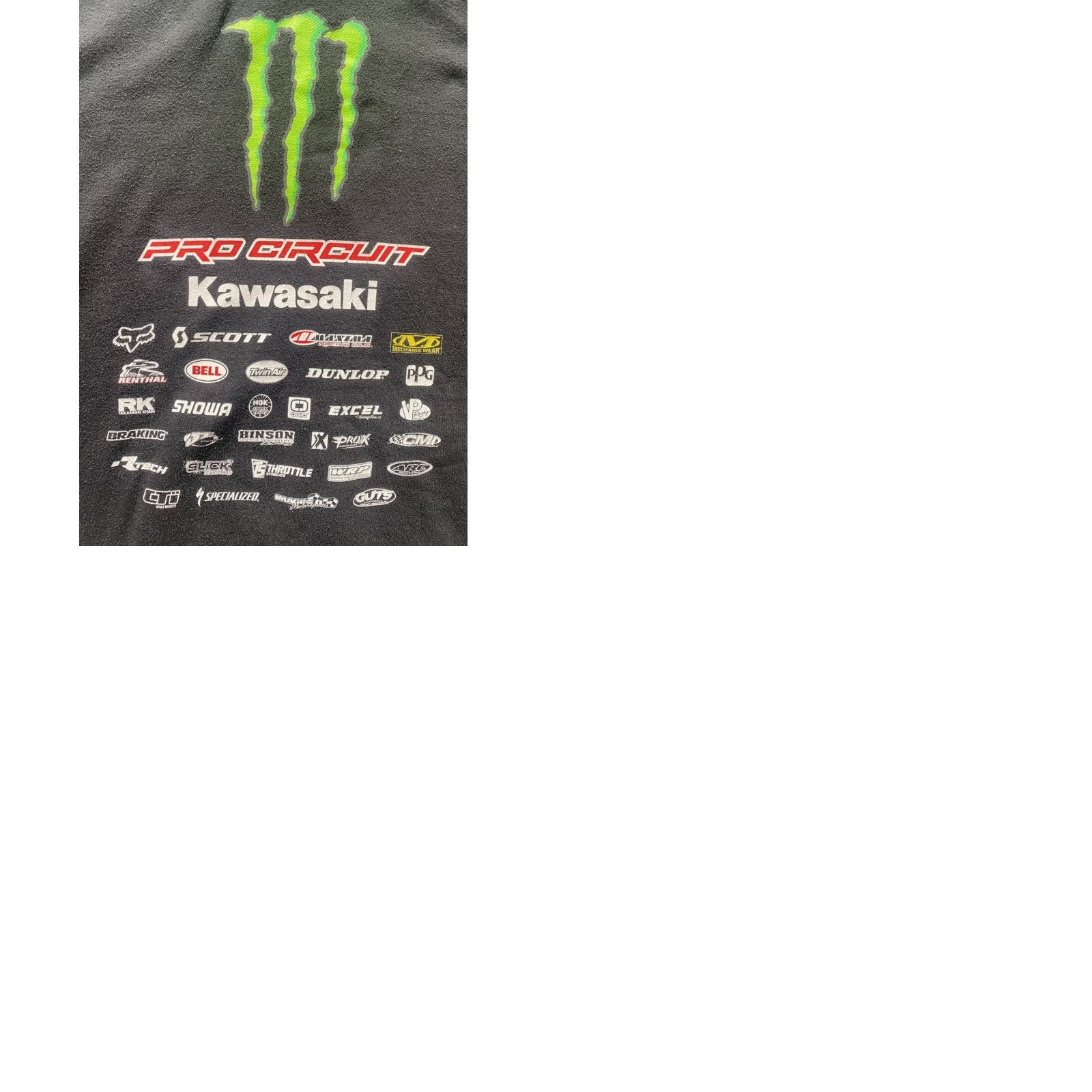 Vintage Pro Circuit Hoodie Full Zip Men’s Large Black Monster Energy Kawasaki Fox Racing Size US L / EU 52-54 / 3 - 11 Thumbnail