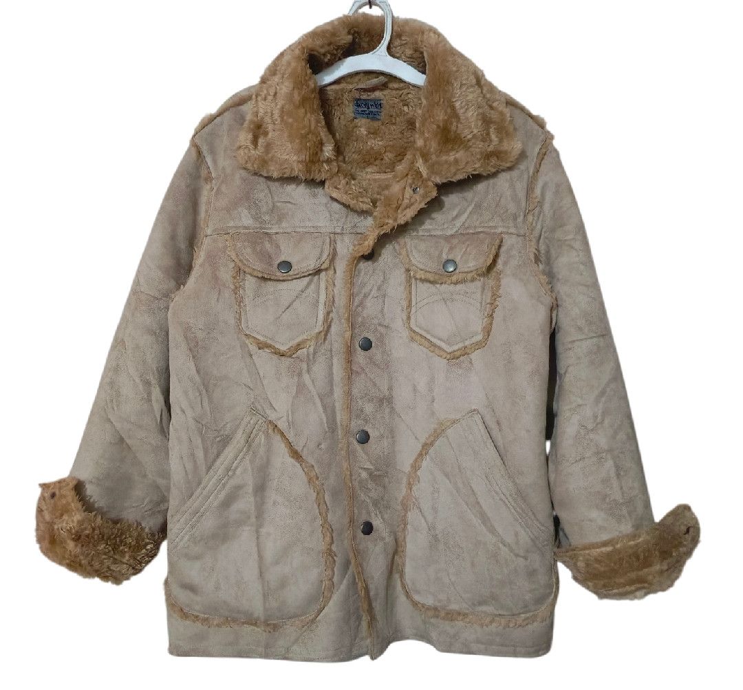 Japanese~ Crazy Fur Body Wave shearling Leather Suede Jacket
