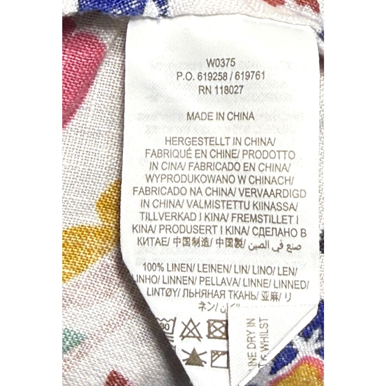 Boden VINTAGE Boden Women Blouse Size 10 Linen Floral V-Neck Short Sleeve Casual Spring Summer Fall Size L / US 10 / IT 46 - 7 Thumbnail