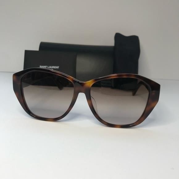 Yves Saint Laurent 💯- New Authentic Saint Laurent SLM8 Cat Eye Havana Brown Fr Size ONE SIZE - 12 Thumbnail