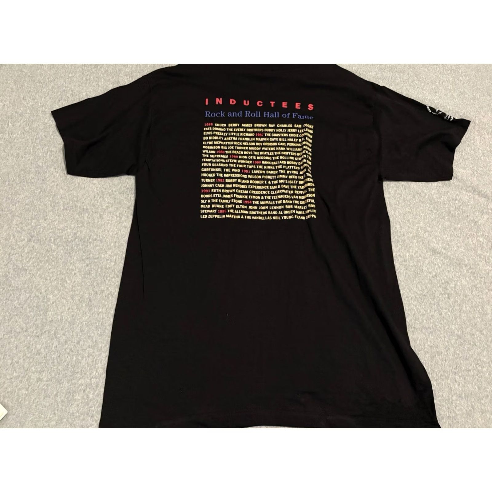 Vintage VINTAGE 1995 Rock and Roll Hall of Fame Museum Cleveland Grand Opening Shirt XL Mens Black Cronies T-Shirt Size US XL / EU 56 / 4 - 6 Thumbnail