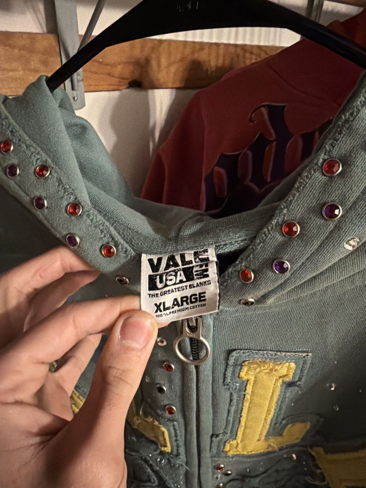 Vale Vale Bedazzled Zip Up Size US XL / EU 56 / 4 - 4 Thumbnail