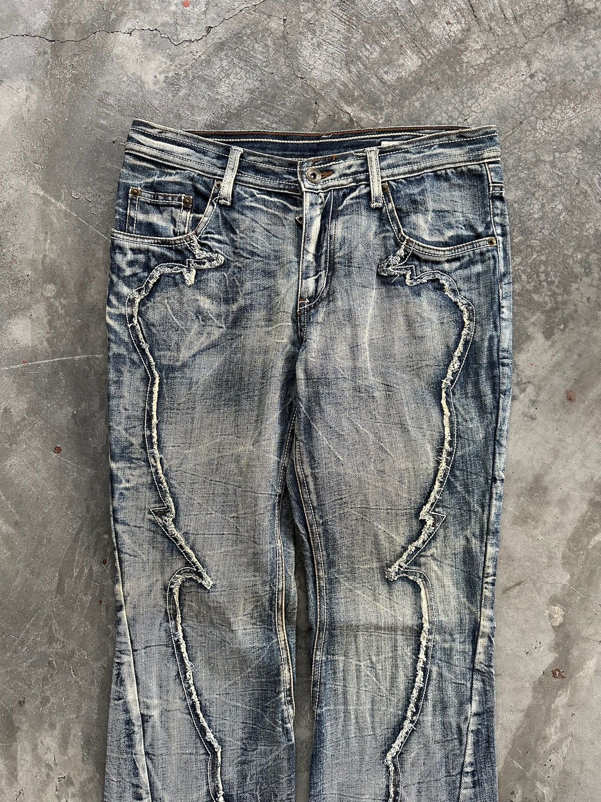 Hysteric Glamour × If Six Was Nine × semanticdesign 💥 Rare Semantic Design Flare Jeans Size US 32 / EU 48 - 5 Thumbnail