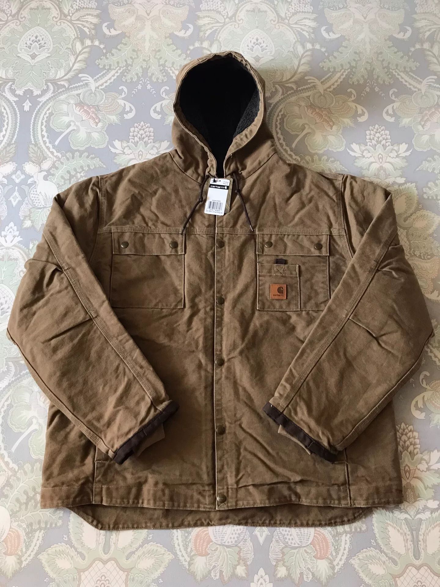 Carhartt Carhartt J284 FRB Hooded Work Jacket Size US XL / EU 56 / 4 - 1 Thumbnail