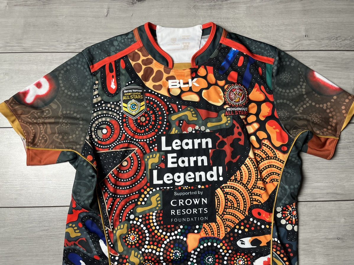 Other BLK NRL HARVEY NORMAN All Stars Rugby League Jersey Large Size US L / EU 52-54 / 3 - 3 Thumbnail