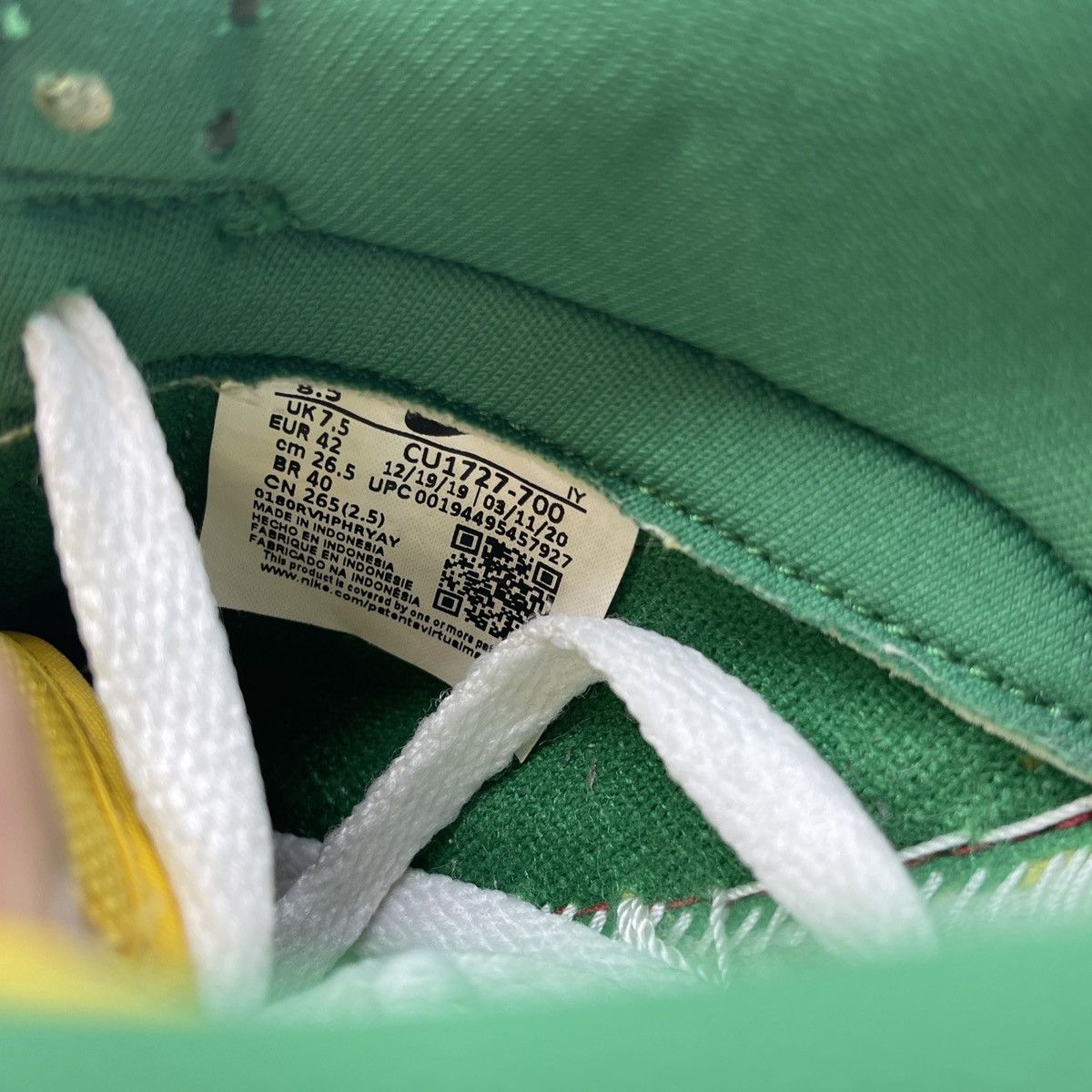 Nike Dunk low Brazil Size US 8.5 / EU 41-42 - 8 Thumbnail