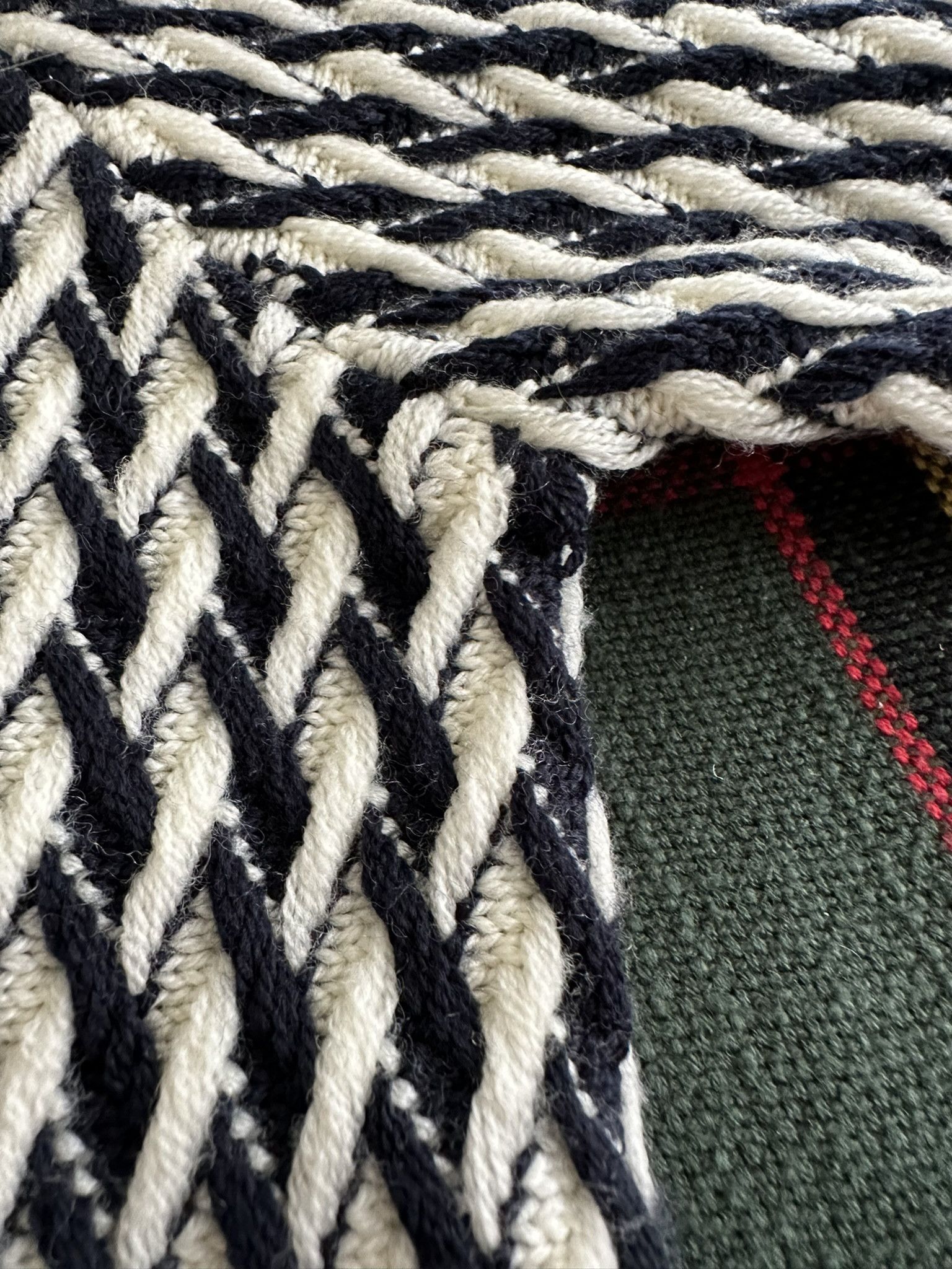 Sandro two-tone cable-knit sweater Size US S / EU 44-46 / 1 - 5 Thumbnail