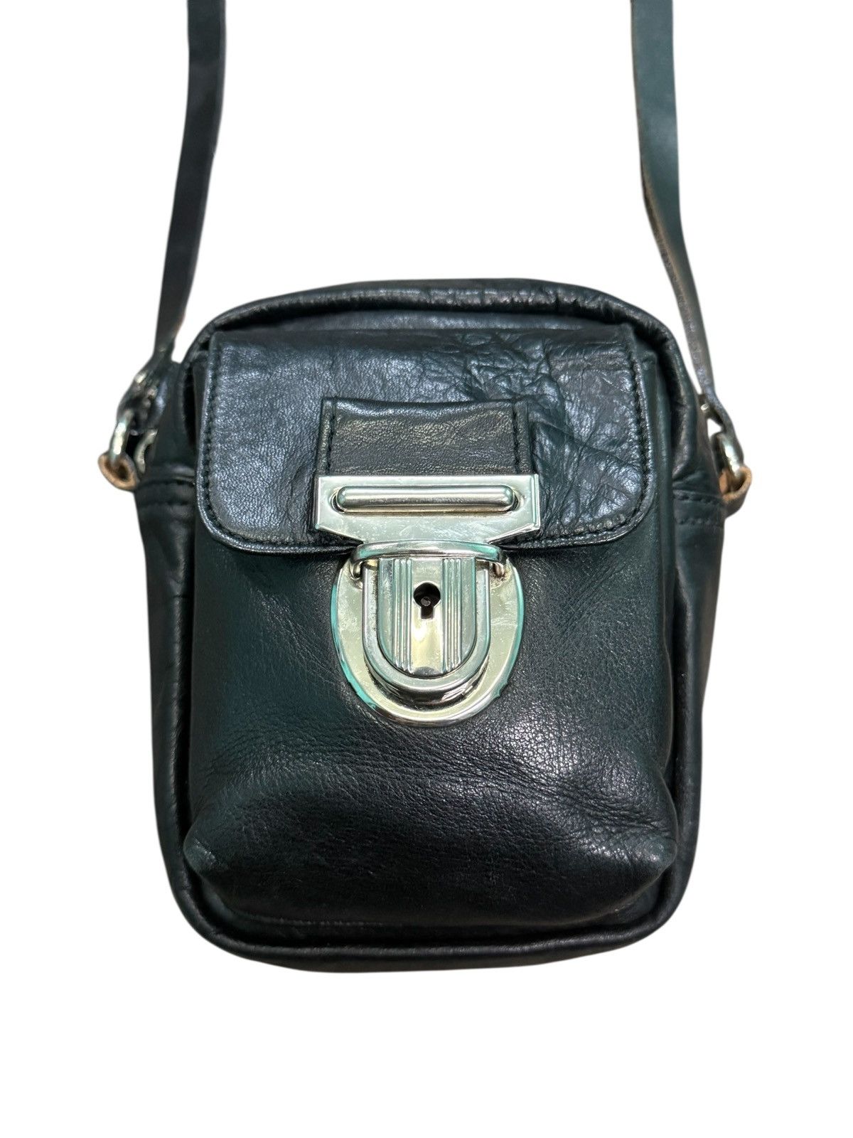 Yohji Yamamoto YSACCS YOHJI YAMAMOTO LEATHER MINI CROSSBODY BAG Size ONE SIZE - 3 Thumbnail