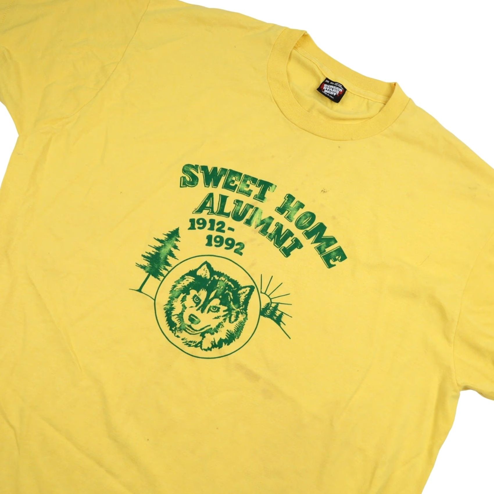 Vintage VINTAGE Sweet Home Alumnia T-Shirt Yellow 2XL Mens 1912-1992 Graphic Shirt Size US XXL / EU 58 / 5 - 2 Thumbnail