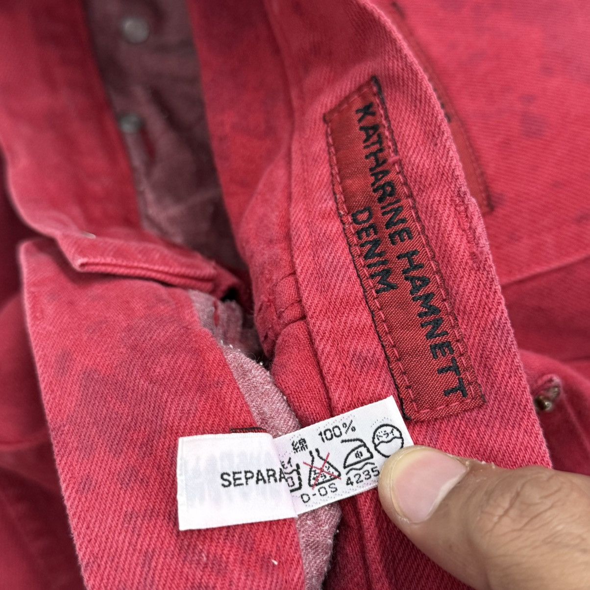 Katharine Hamnett London Katharine Hamnett Denim Designer Pants Special Washed Size US 26 / EU 42 - 14 Thumbnail