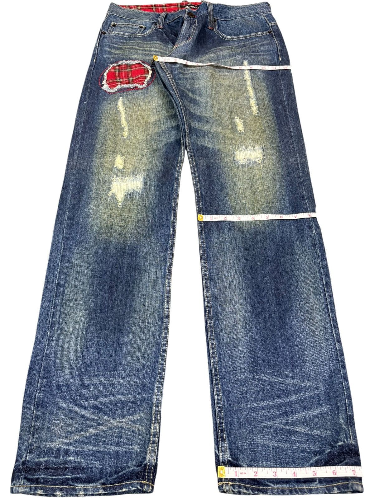 Levi's Vintage Japanese Brand Patches Rusty Wash Sashiko Style Jean Size US 32 / EU 48 - 12 Thumbnail