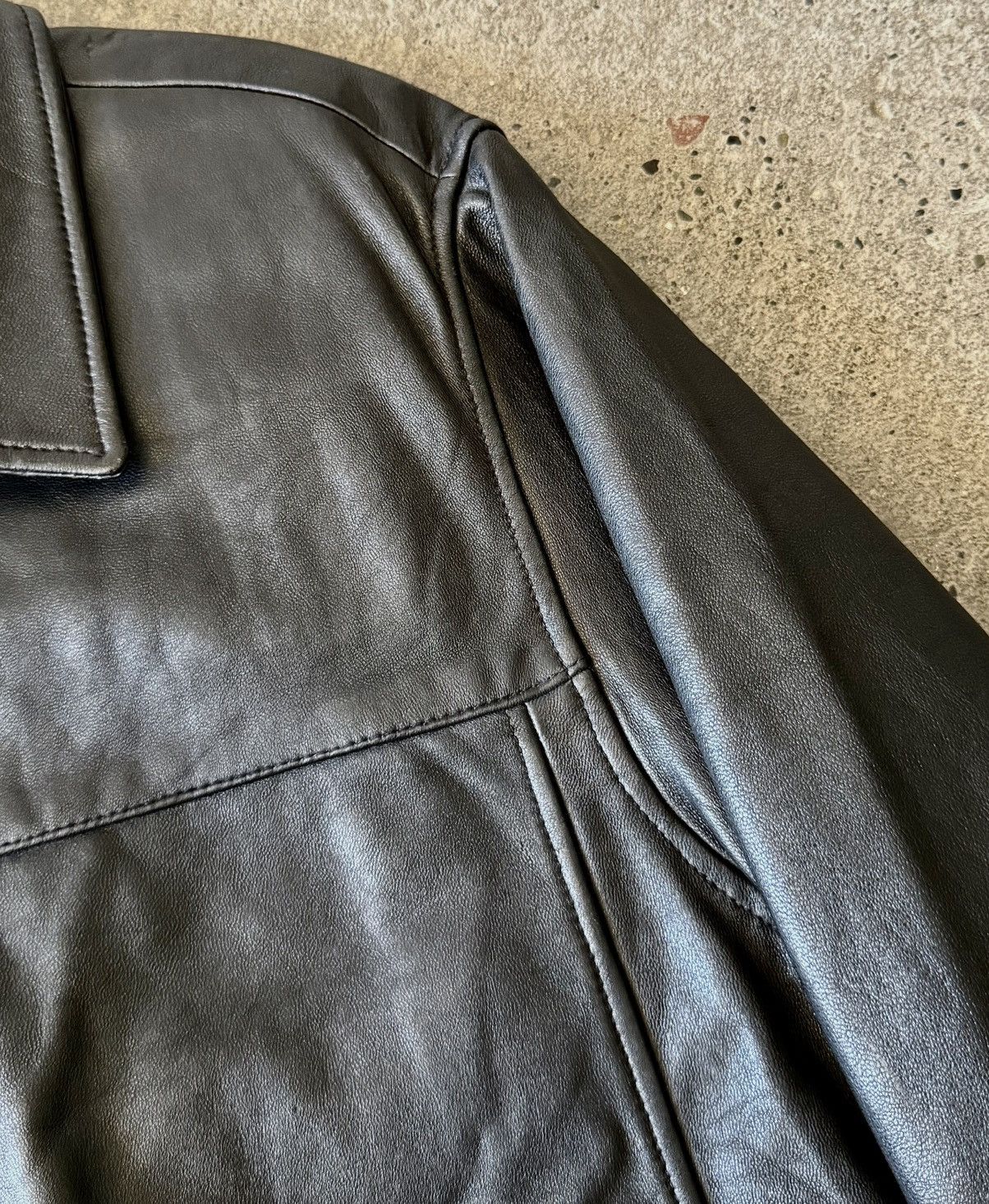 Balenciaga Balenciaga - 1997 - Nicolas Ghesquière-Zip Up Leather Jacket Size US L / EU 52-54 / 3 - 6 Thumbnail