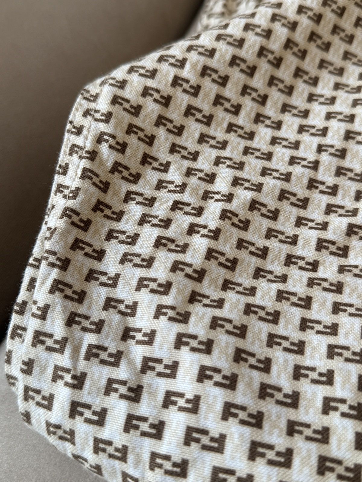 Fendi Vintage Fendi Zucca Monogram Print Trousers - IT 41 Size 28" / US 6 / IT 42 - 4 Thumbnail