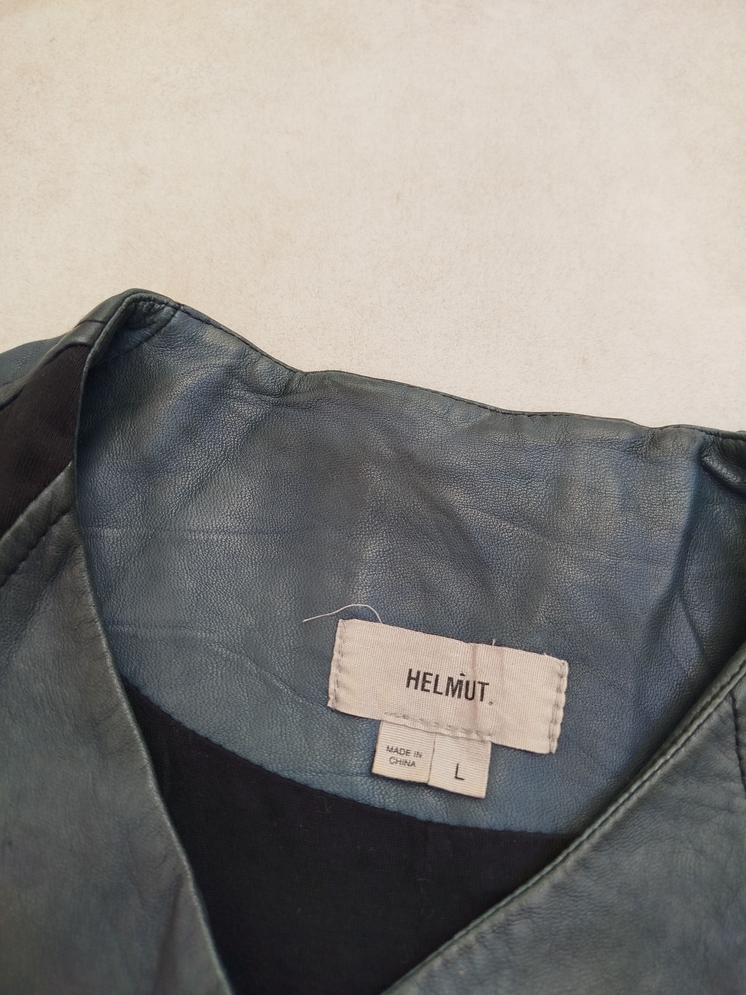 Helmut Lang Helmut Lang Side Zip Lamb Leather Black Motorcycle Jacket Size L / US 10 / IT 46 - 2 Thumbnail