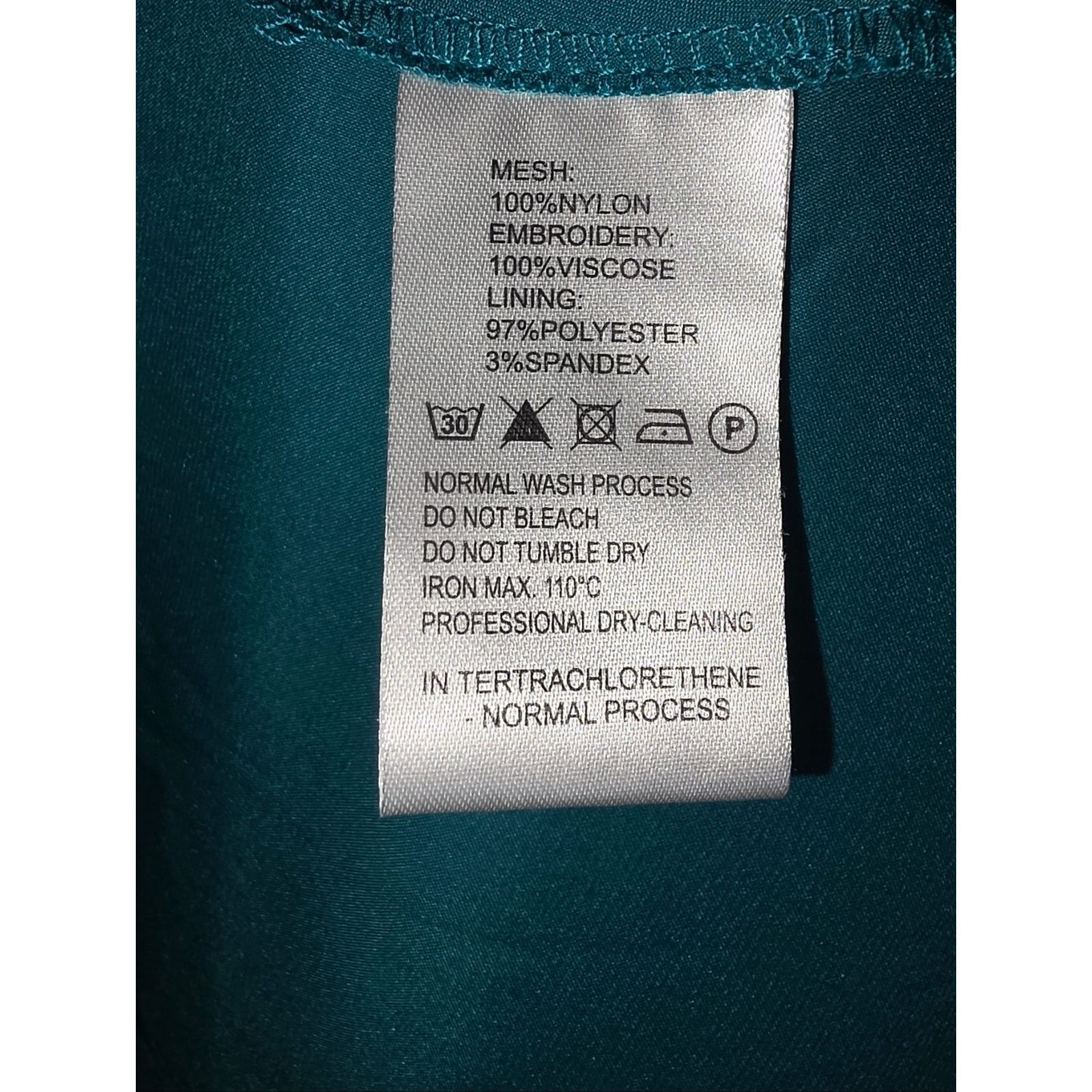 Vintage NWOT Tatyana Teal Innocence In Lace Midi Dress 2XL Size XXL / US 16-18 / IT 52-54 - 6 Thumbnail