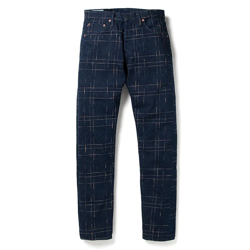 image of Studio Dartisan Studio D'artisan Kasuri Jeans D1878 in Indigo, Men's (Size 30)