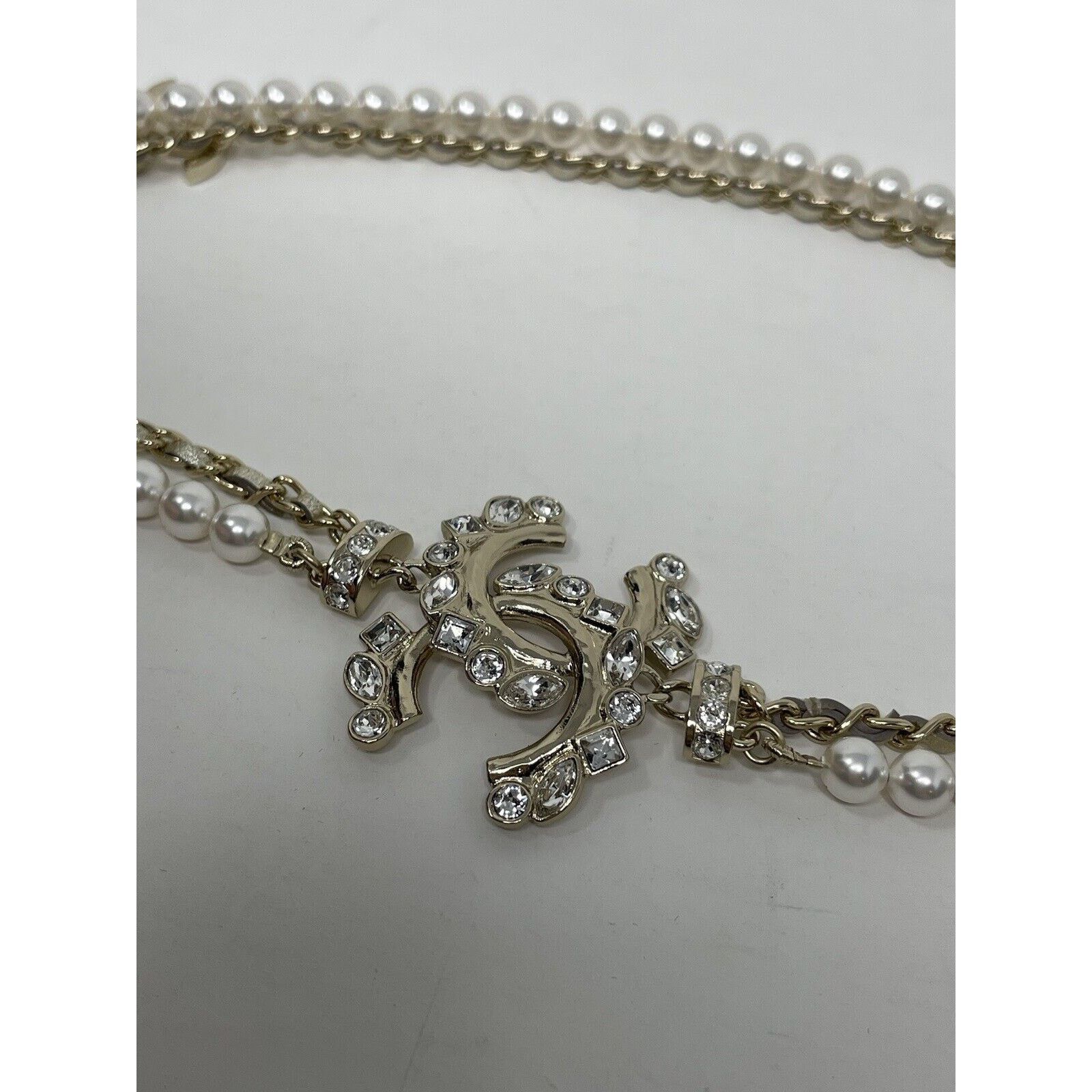 Chanel Chanel 23P Choker Pearly White Crystal CC Necklace NEW Size ONE SIZE - 10 Thumbnail