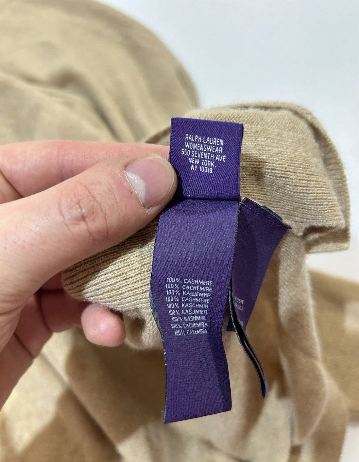 Ralph Lauren Purple Label RARE POLO RALPH LAUREN Purple Label Cashmere Oversize Sweate Size S / US 4 / IT 40 - 10 Thumbnail