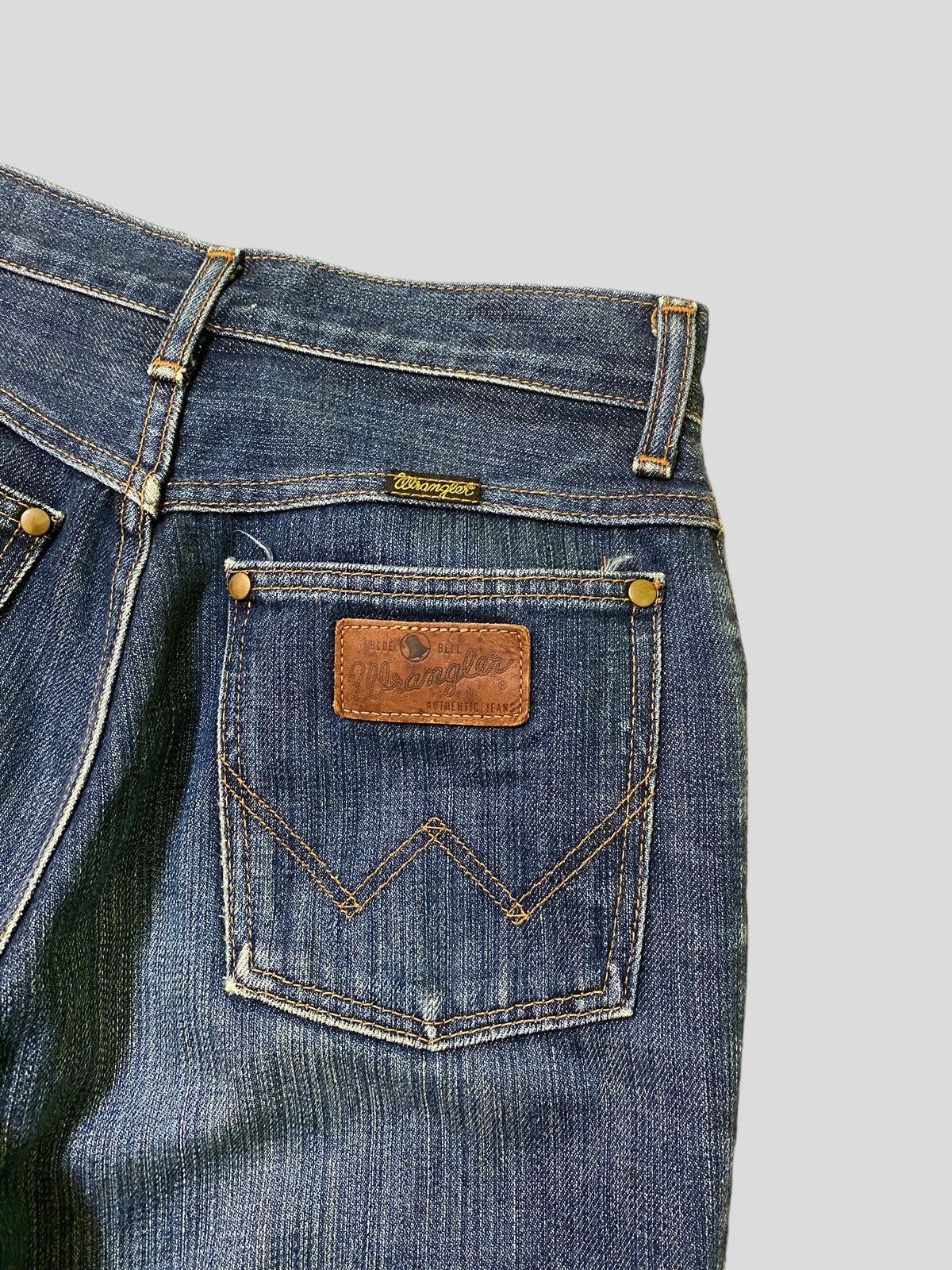 Japanese Brand × Vintage × Wrangler Flare Lady Wrangler Boot Cut Denim Size 26" / US 2 / IT 38 - 13 Thumbnail