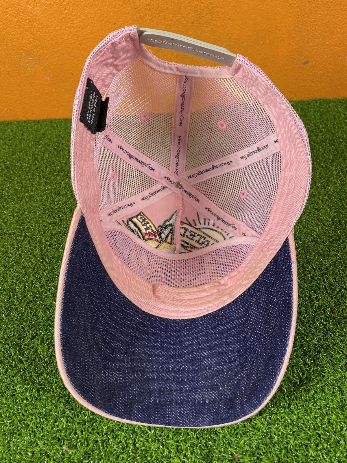 Ed Hardy Vintage Ed Hardy Pink Trucker Cap – Rose Embroidery Snapback Size ONE SIZE - 12 Thumbnail