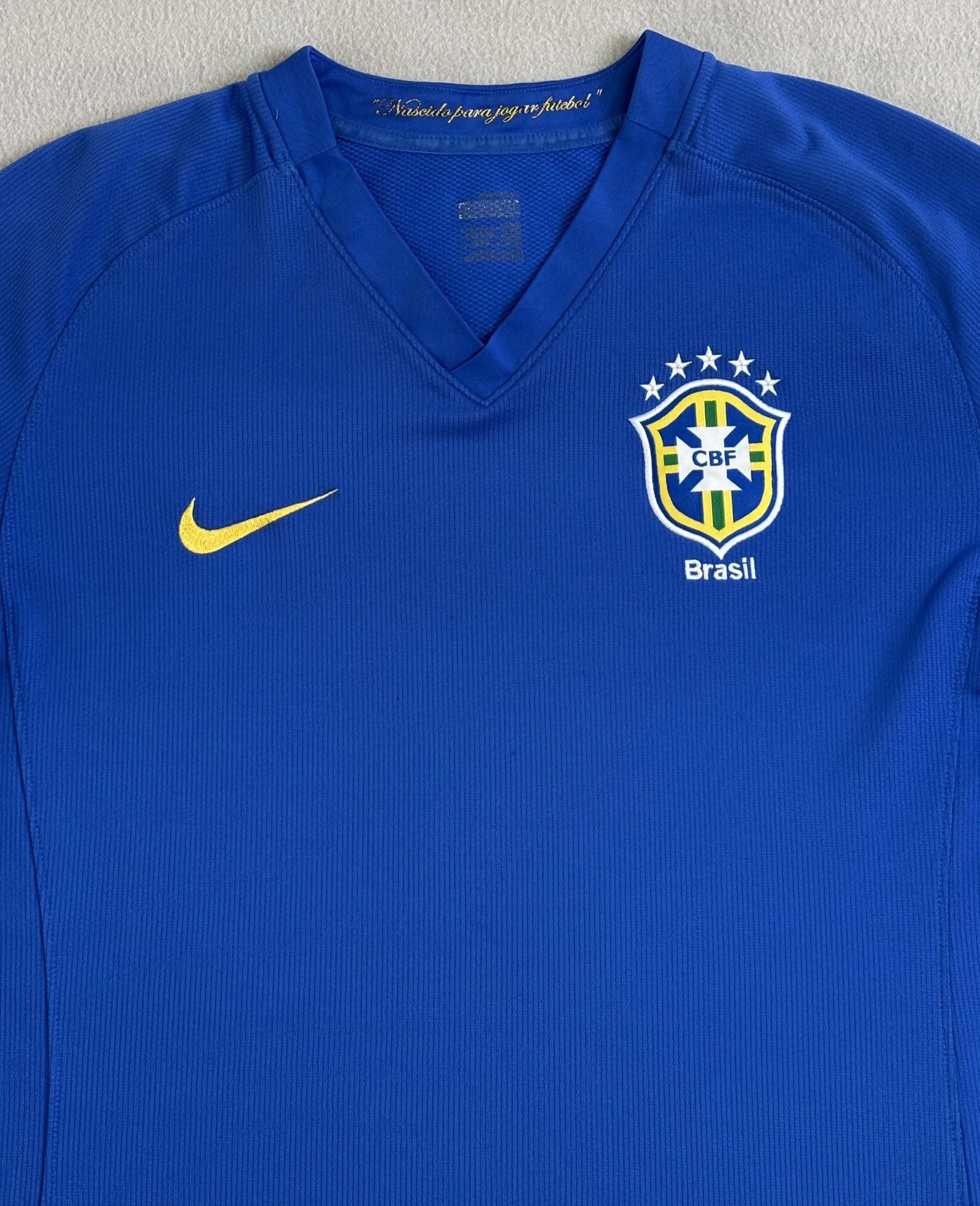 Nike Brazil 2008 Away Nike Football Jersey Large Size US L / EU 52-54 / 3 - 6 Thumbnail