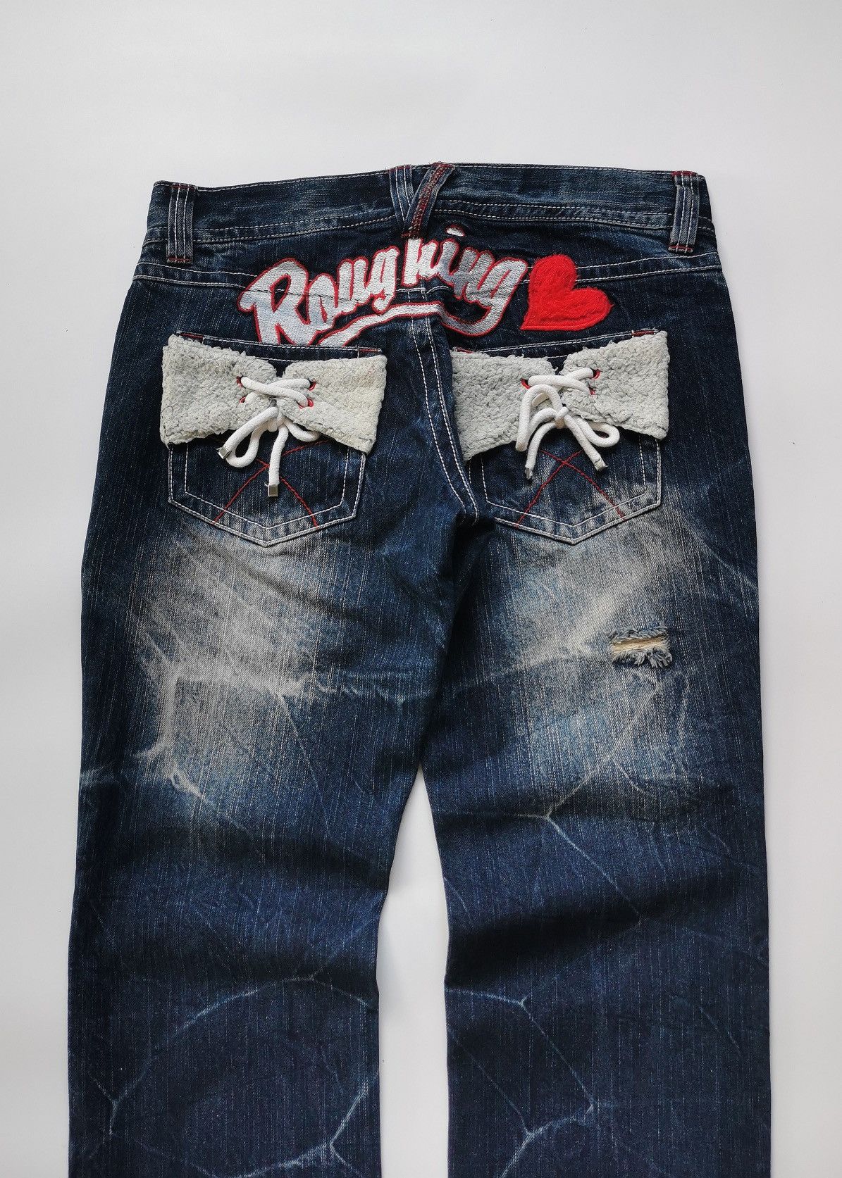 Japanese Brand Roughing The Vintage Standard Distressed Jeans Size 31" - 2 Thumbnail