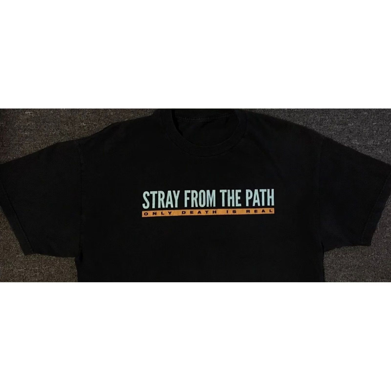 STRAYE Stray From The Path Faded Album Shirt S Hardcore Punk Grunge Rock Vtg Y2k XL Black | Only Death is Real | T-Shirt | Men Size US XL / EU 56 / 4 - 7 Thumbnail