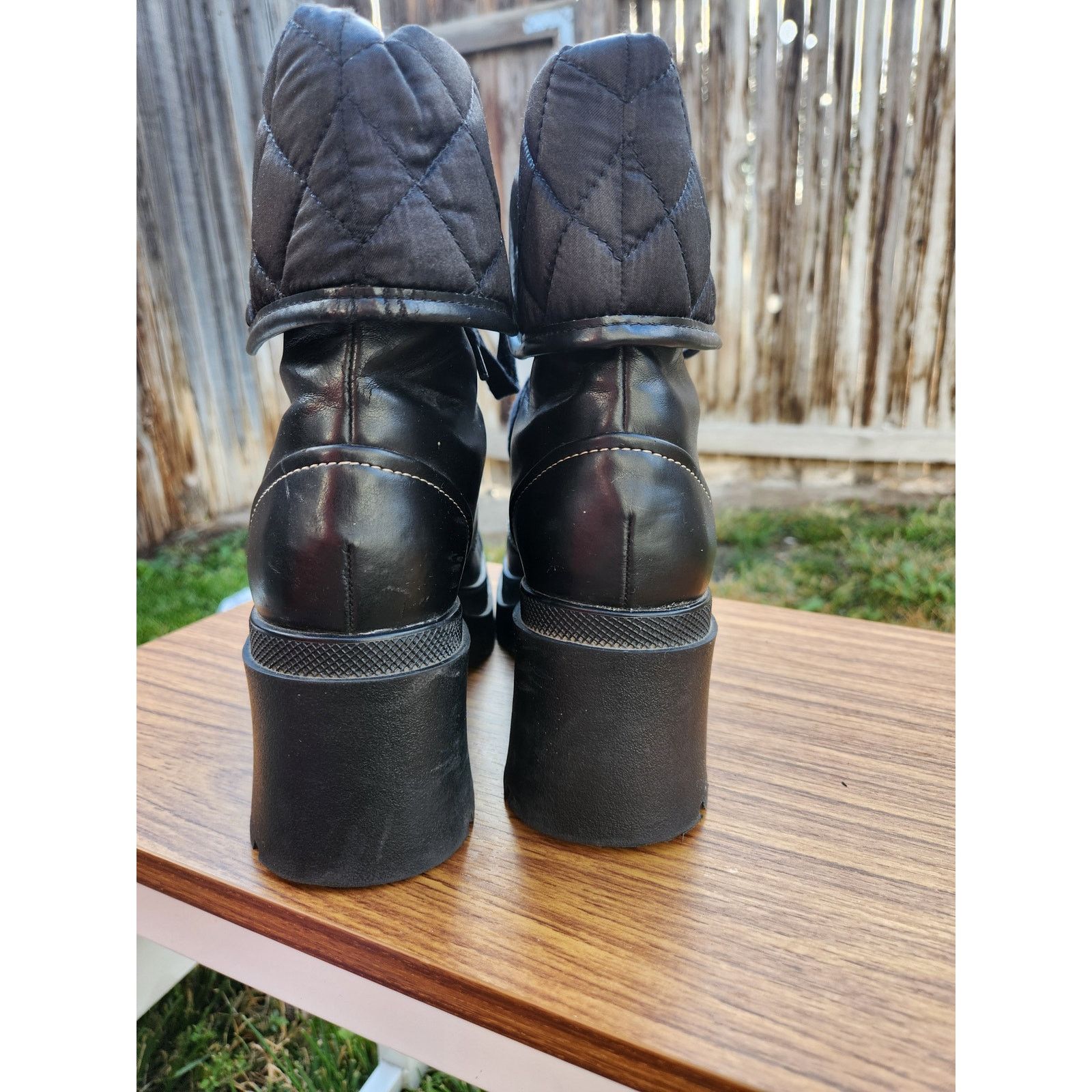 L.E.I. 90's Chunky L.E.I Platform Combat Grunge Boots- 7.5 Size US 7.5 / IT 37.5 - 5 Thumbnail