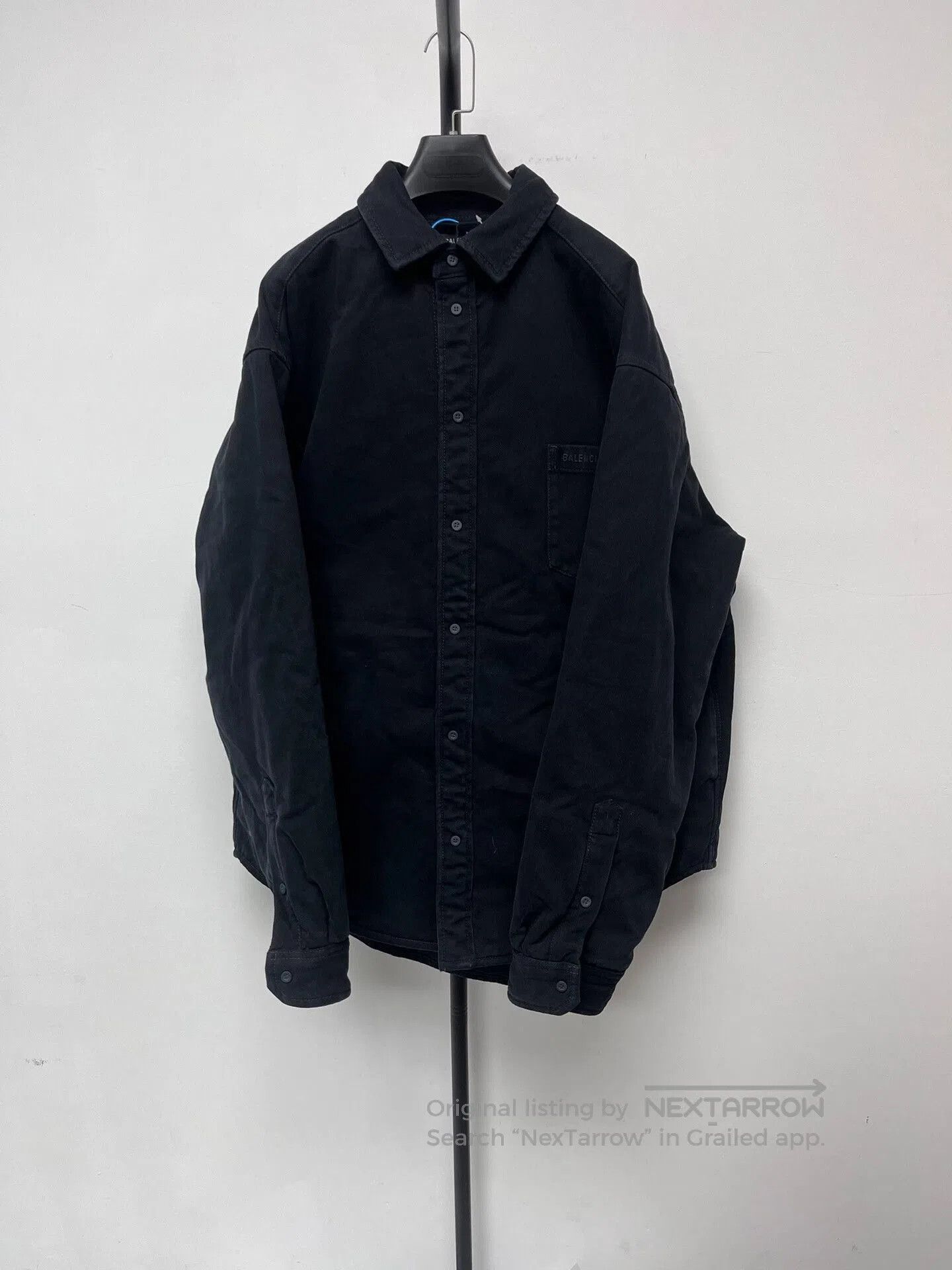 Balenciaga black casual long sleeve shirt unisex. Size US XS / EU 42 / 0 - 1 Thumbnail