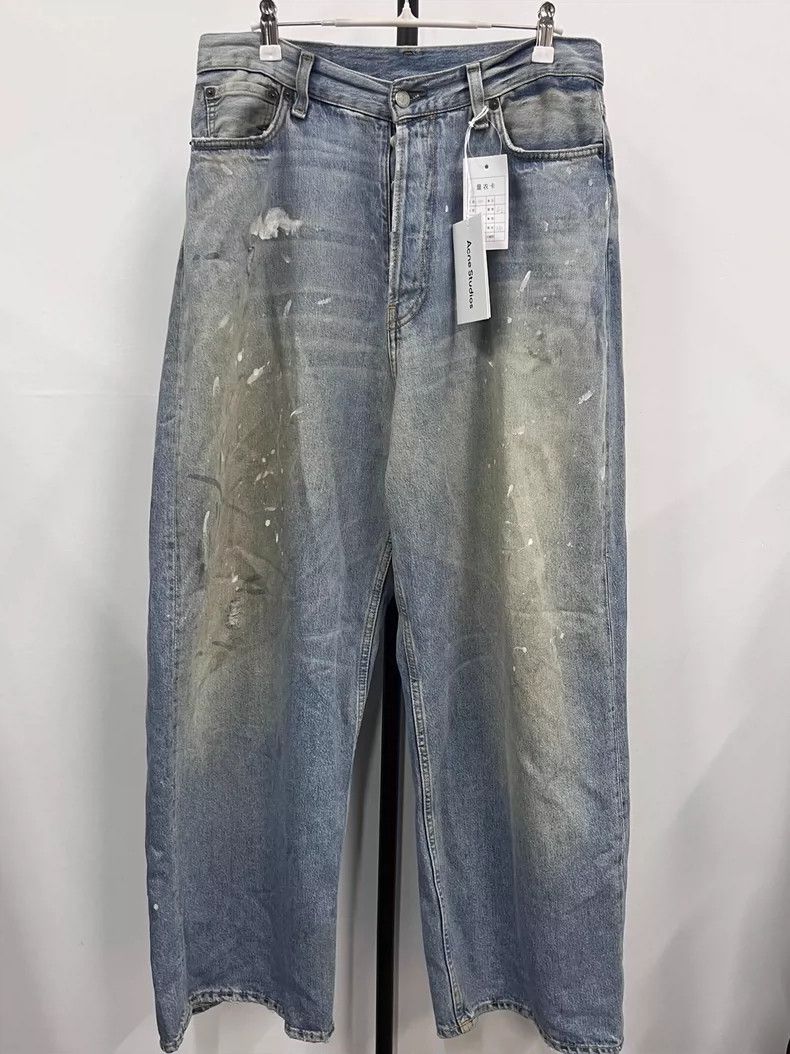 Acne Studios acne studios Paint-splashed loose jeans 2506-Nextarrow Size US 28 / EU 44 - 1 Thumbnail