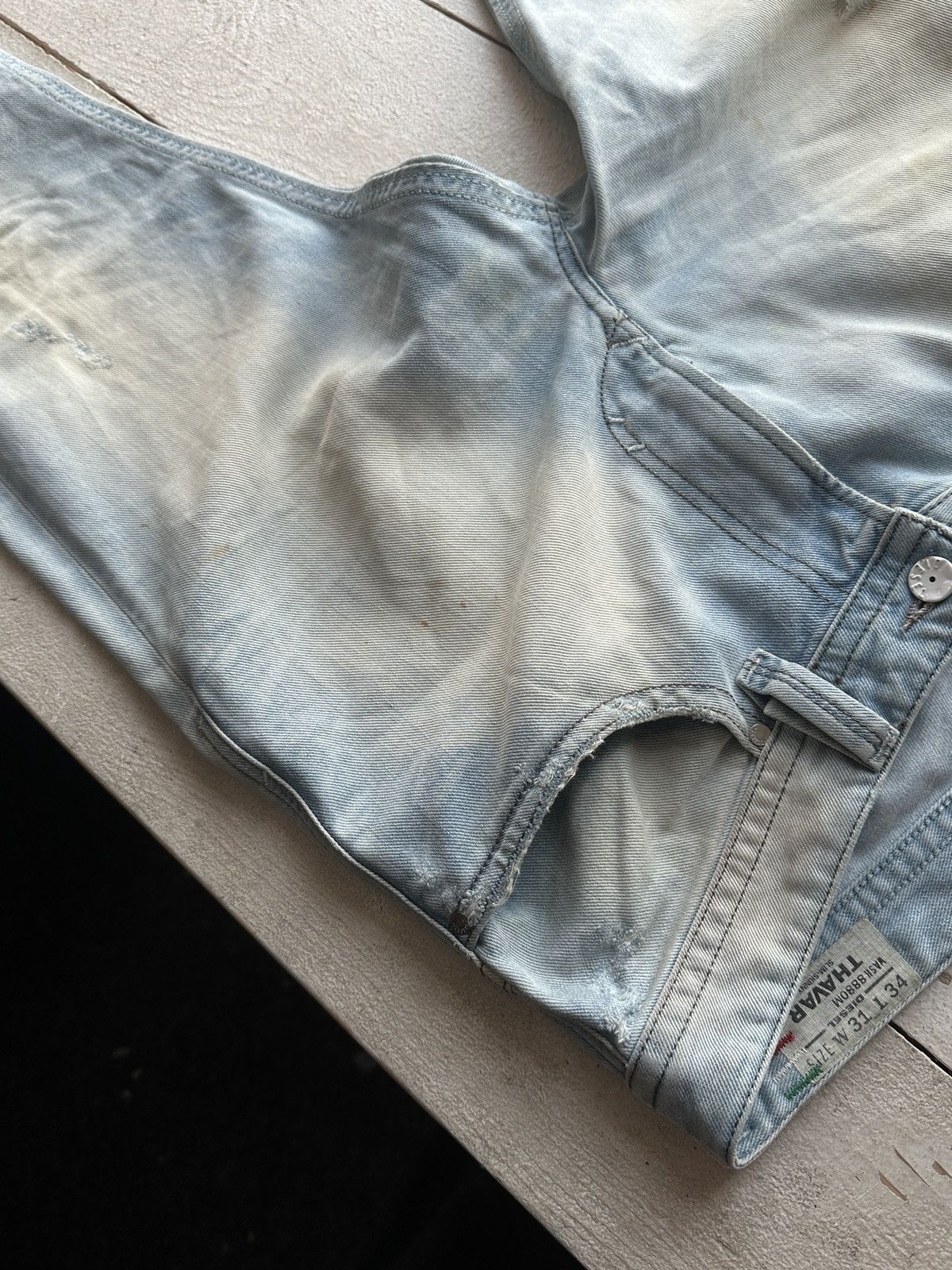 Diesel 🚨 RARE DIESEL MEN DENIM JEANS AVANT GARDE IFSIXWASNINE Y2K Size US 34 / EU 50 - 8 Thumbnail