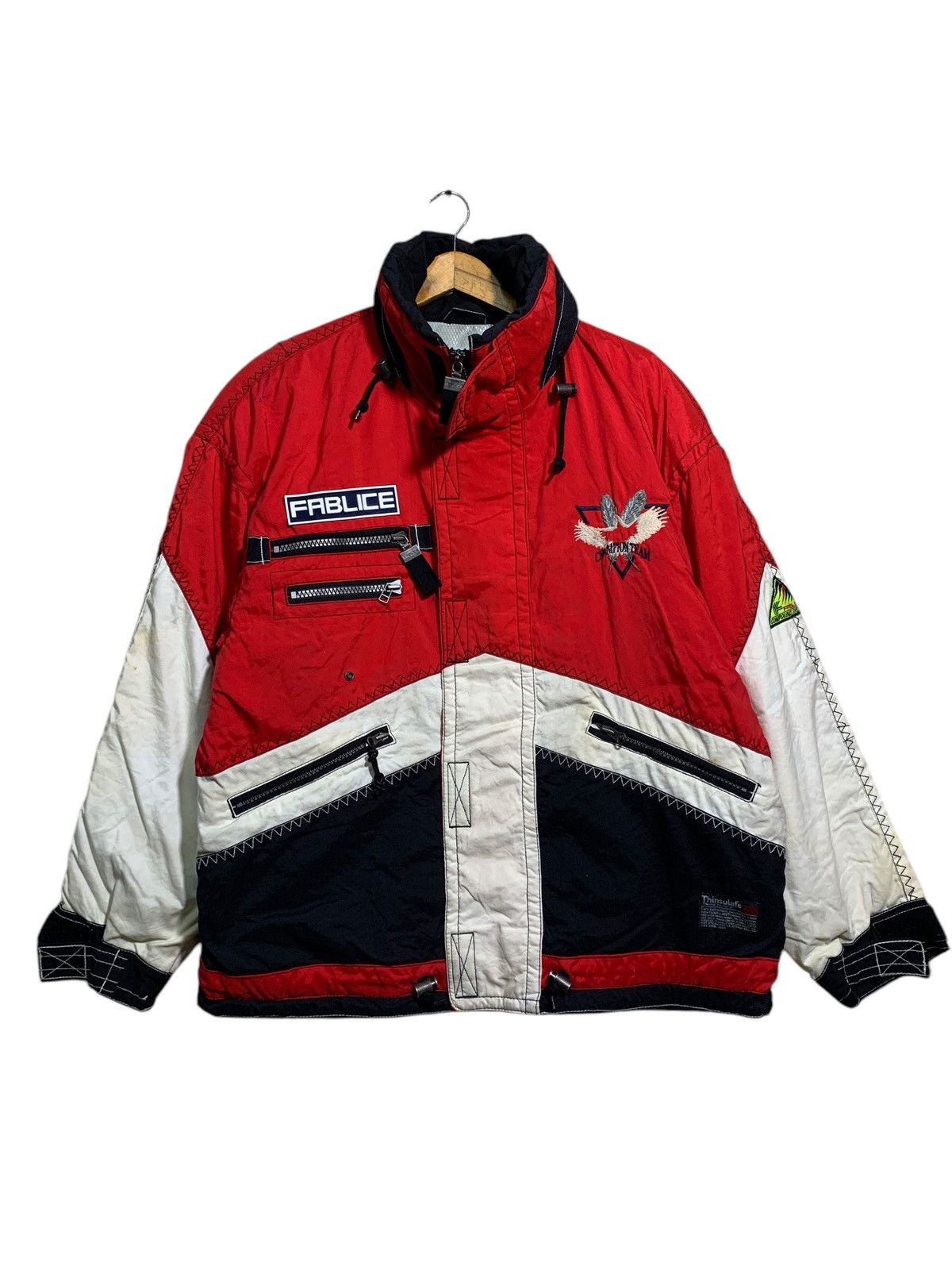 Other 🔥VTG JAPAN FABLICE SKI JACKETS MULTICOLOUR Size US L / EU 52-54 / 3 - 1 Thumbnail