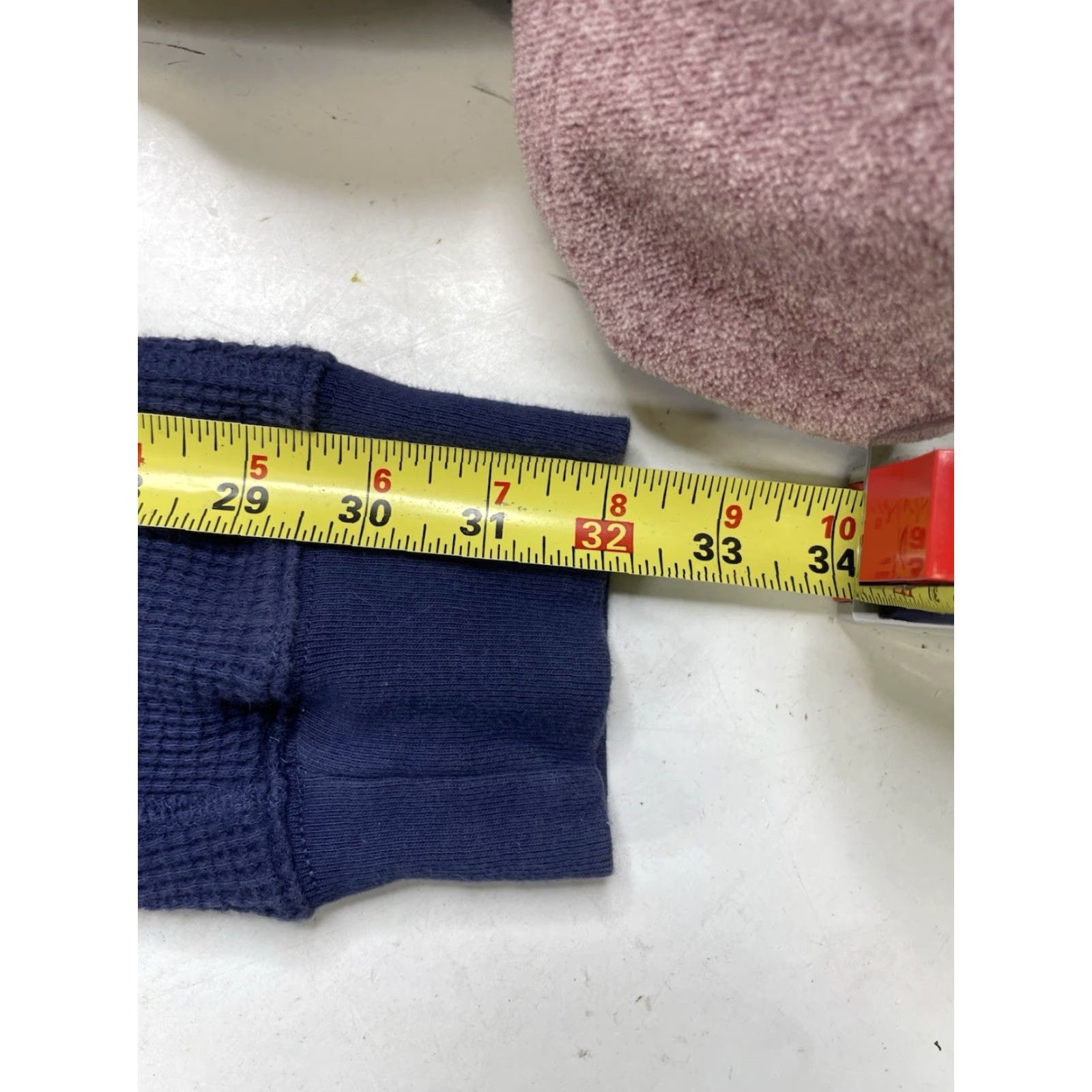 Polo Ralph Lauren Polo Ralph Lauren Mens Large Blue Thermal Pullover Hoodie Sweatshirt Knit Logo Pullover Classic Cotton Waffle Knit Spring Size US L / EU 52-54 / 3 - 4 Thumbnail