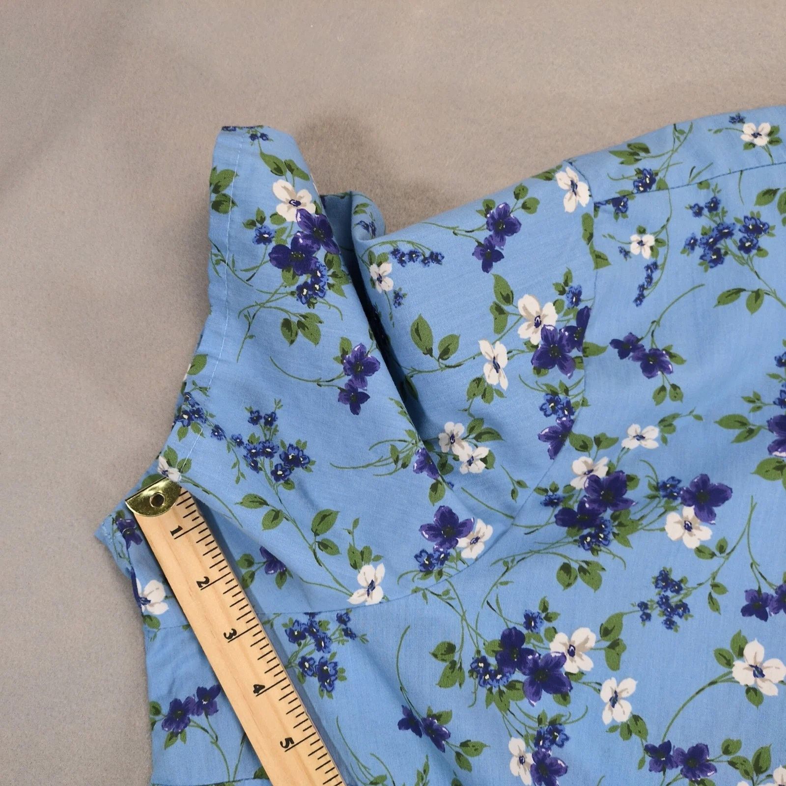 Other Woman Within Sky Blue Pretty Bloom Button Up Shirt 3X Plus Size 3XL / US 20-22 - 7 Thumbnail